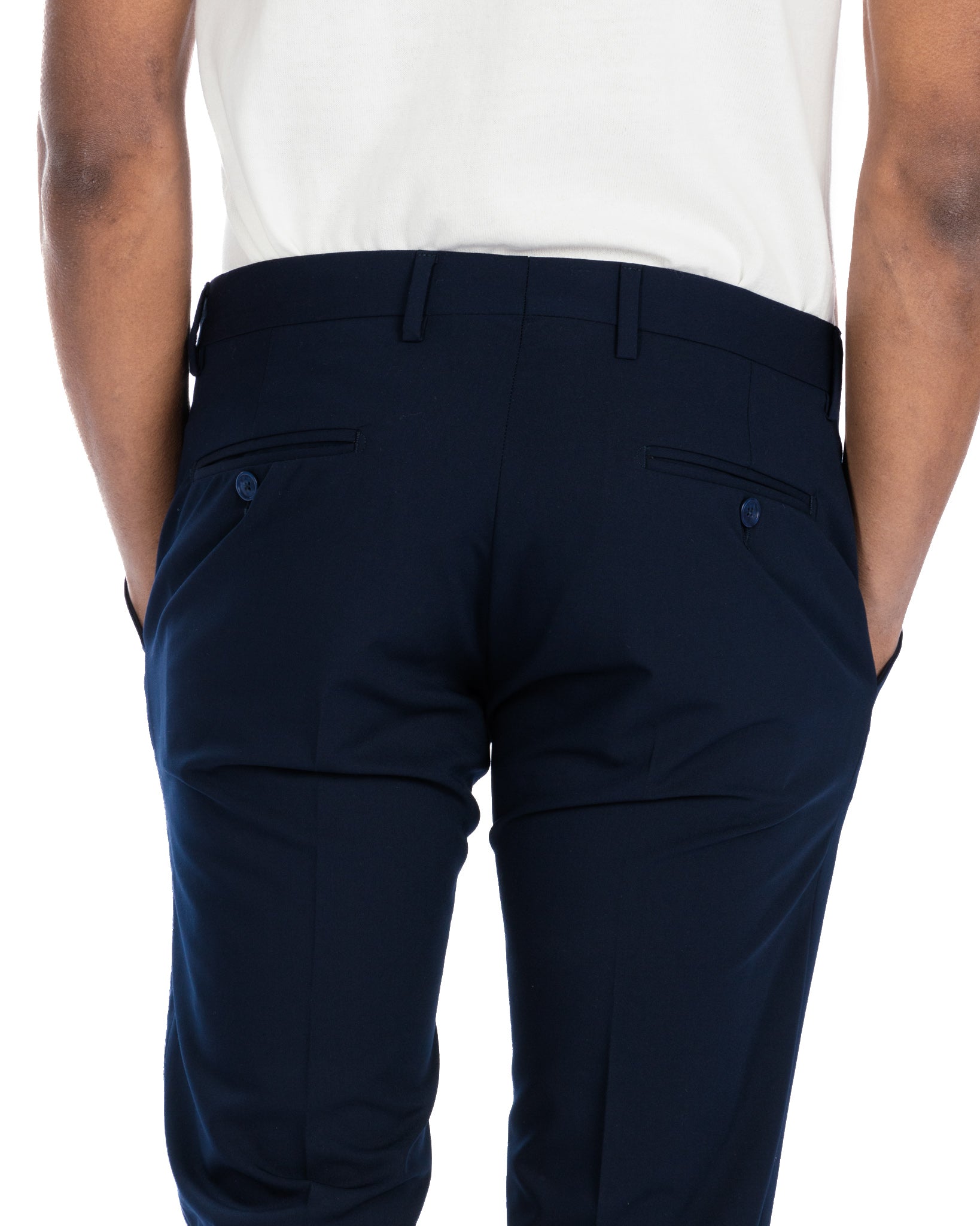 Brema - pantalon basique bleu