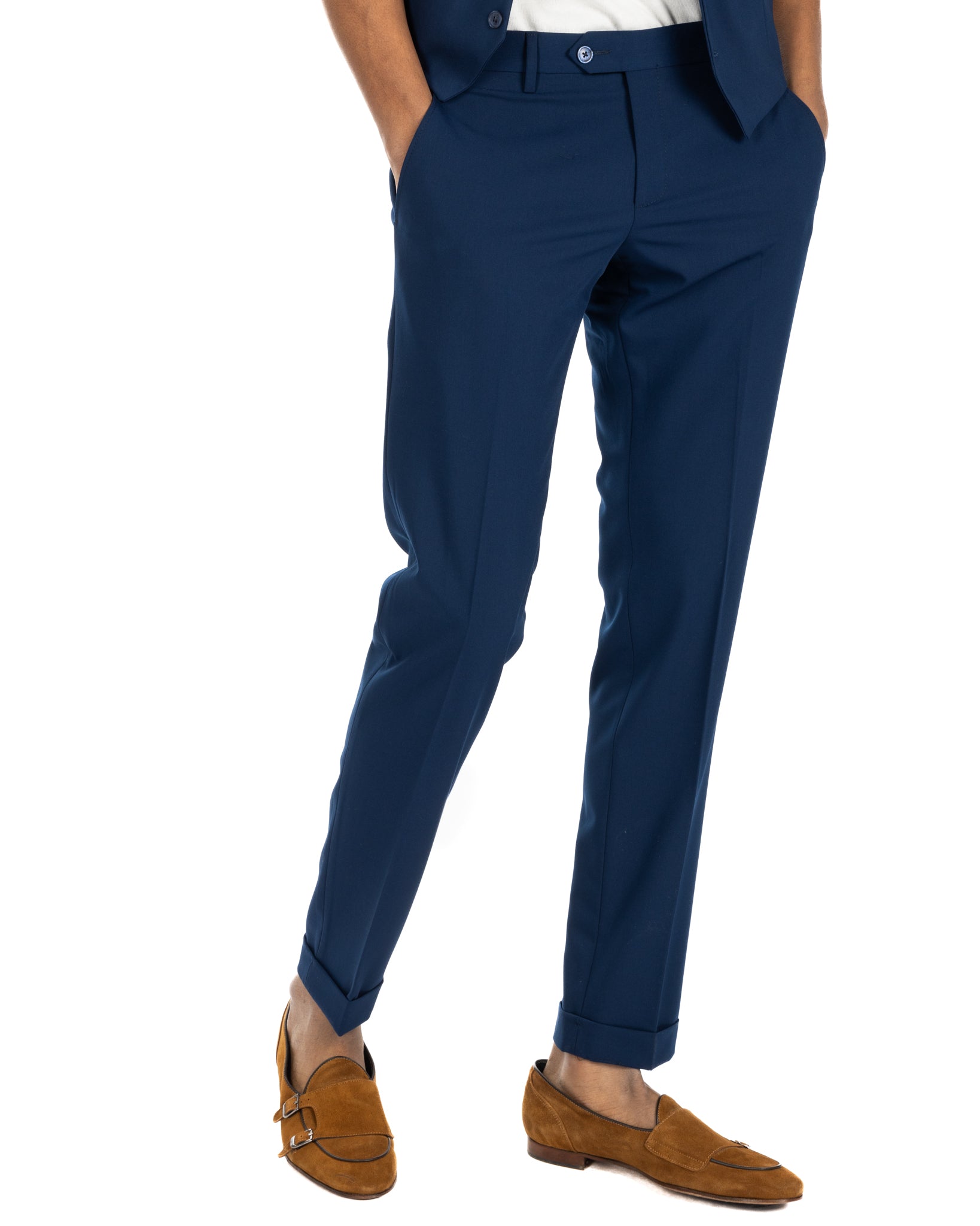 Brema - blue basic trousers