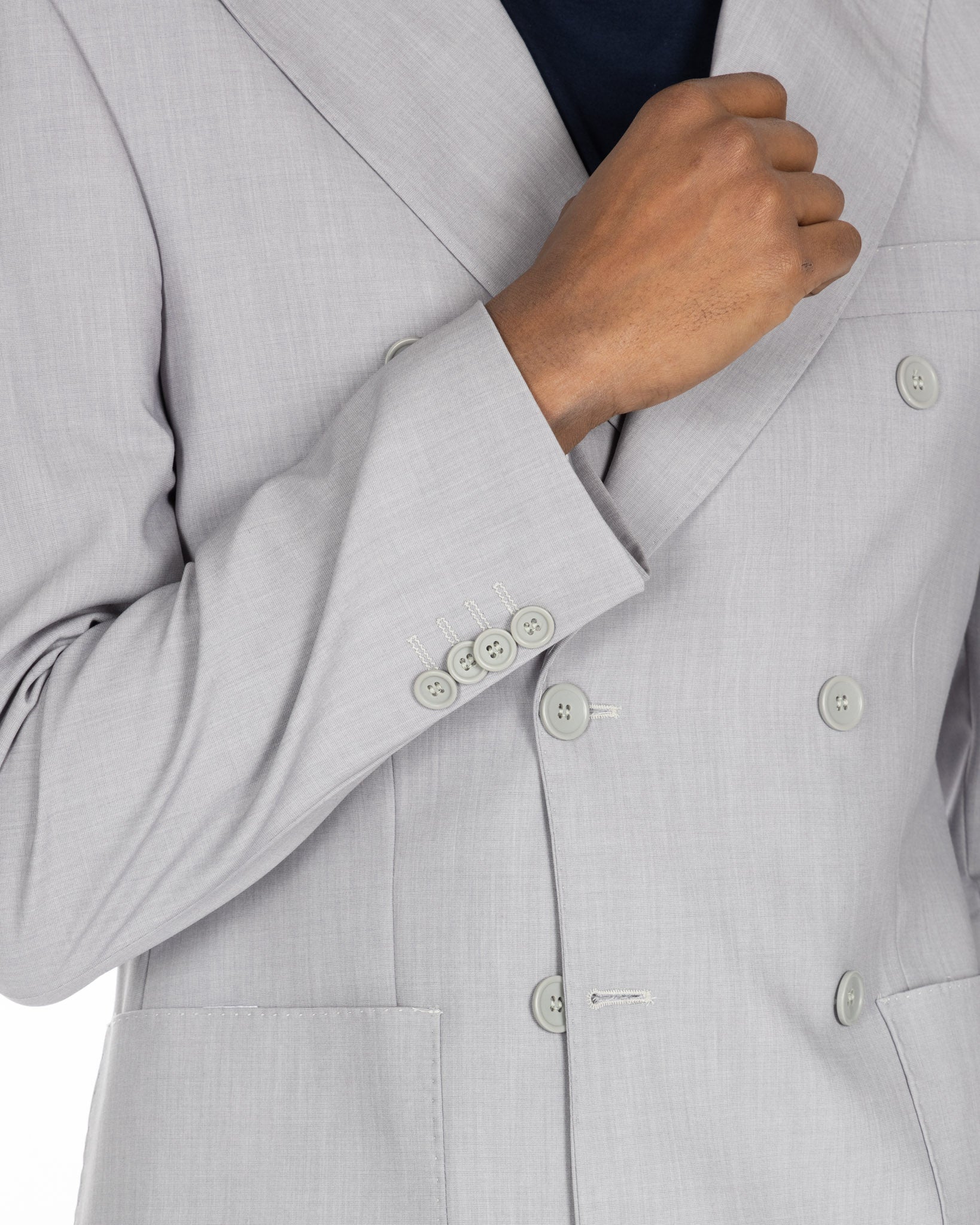 Monaco - gray double-breasted suit