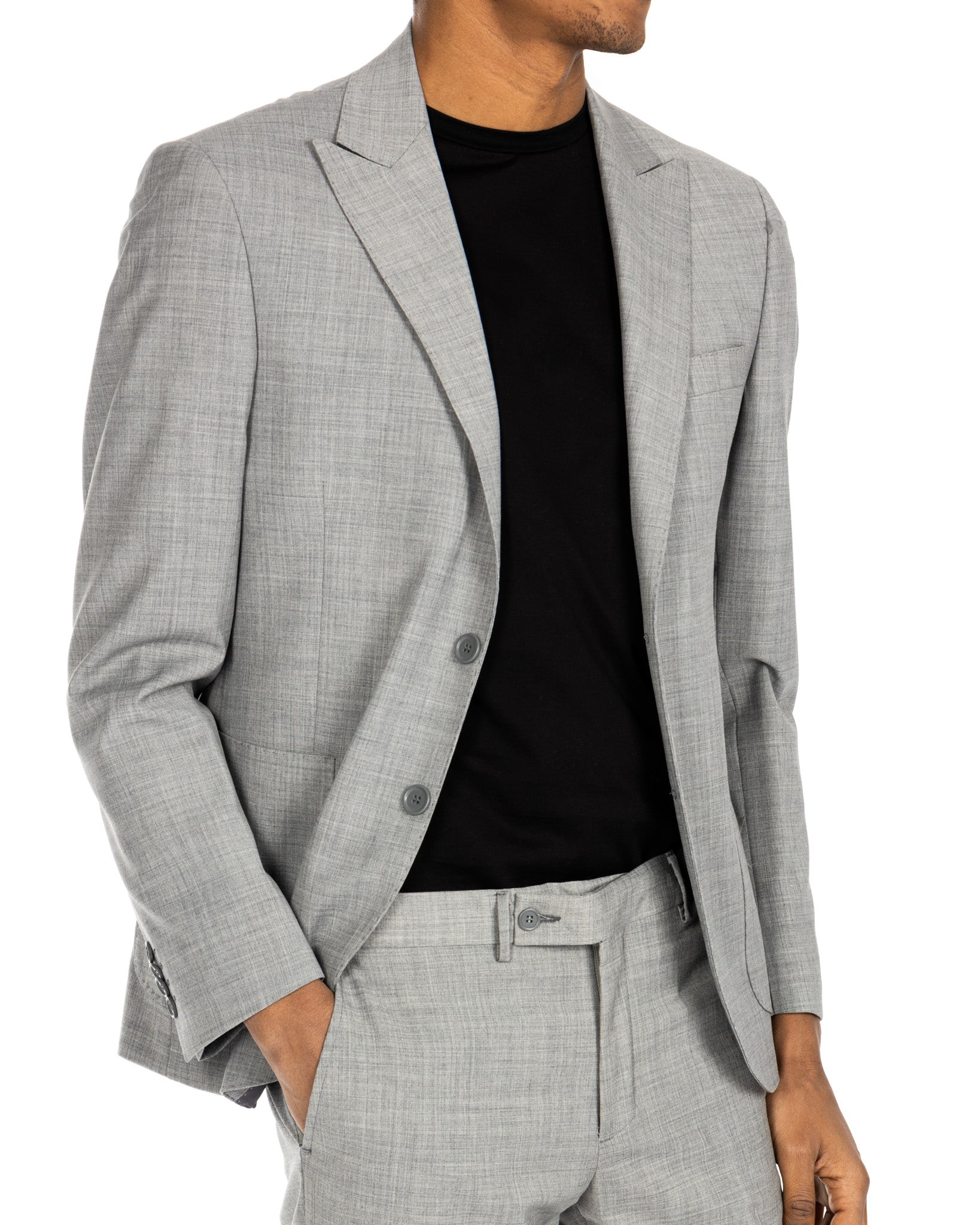 Naples - gray wool blend suit