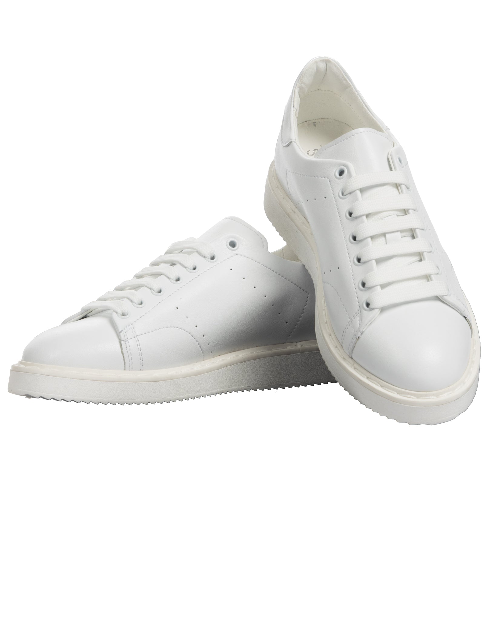 S01 - white leather sneakers