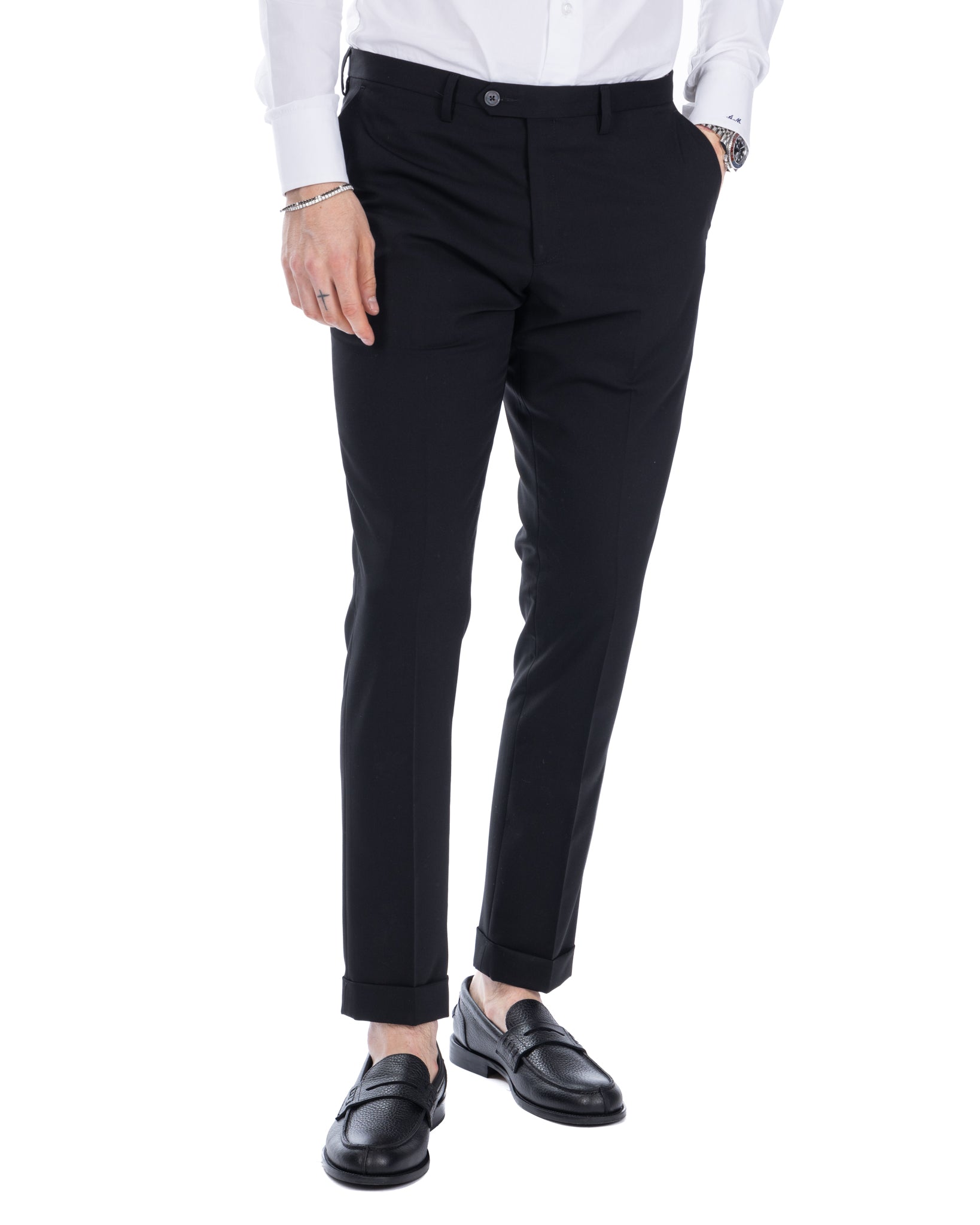 Brema - pantalon basique noir