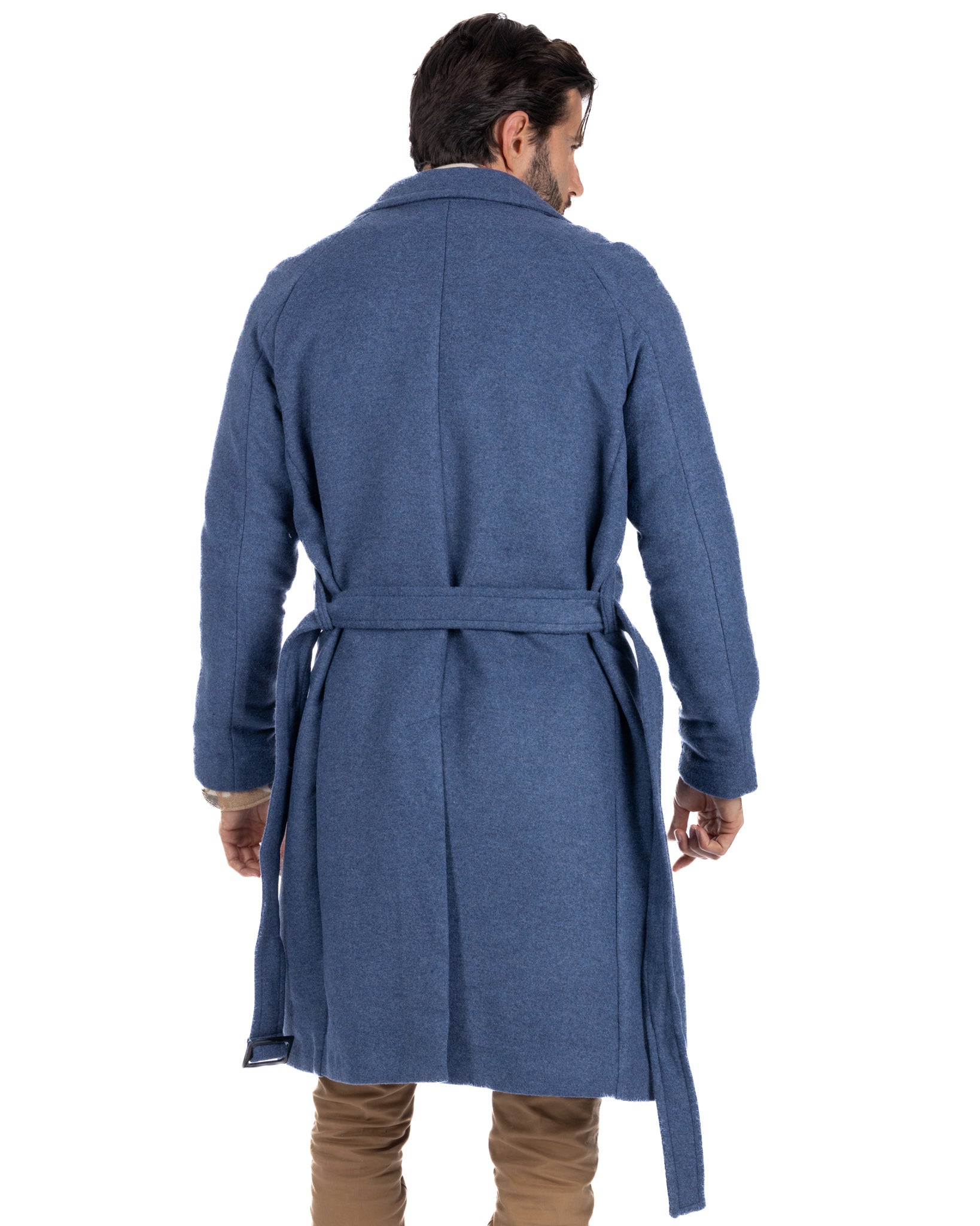 Claude - denim dressing gown coat