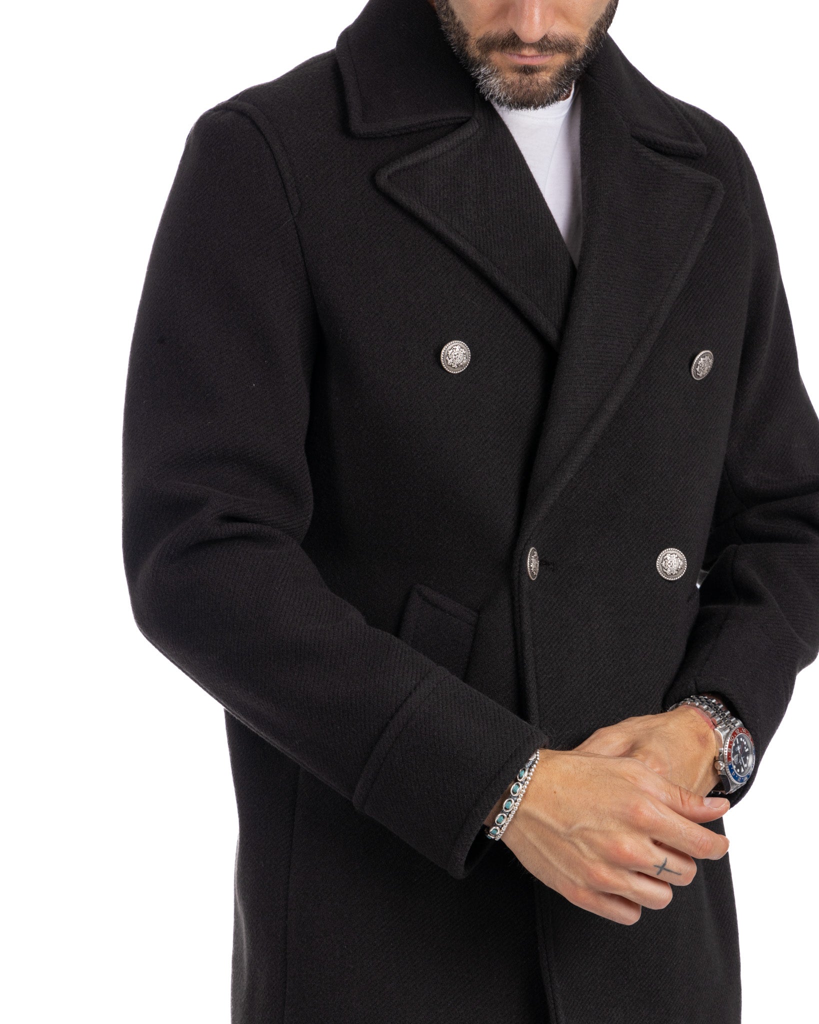 David - black 3/4 coat