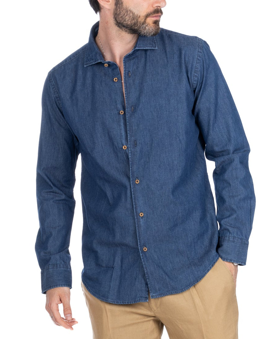 Mark - zero wash denim shirt