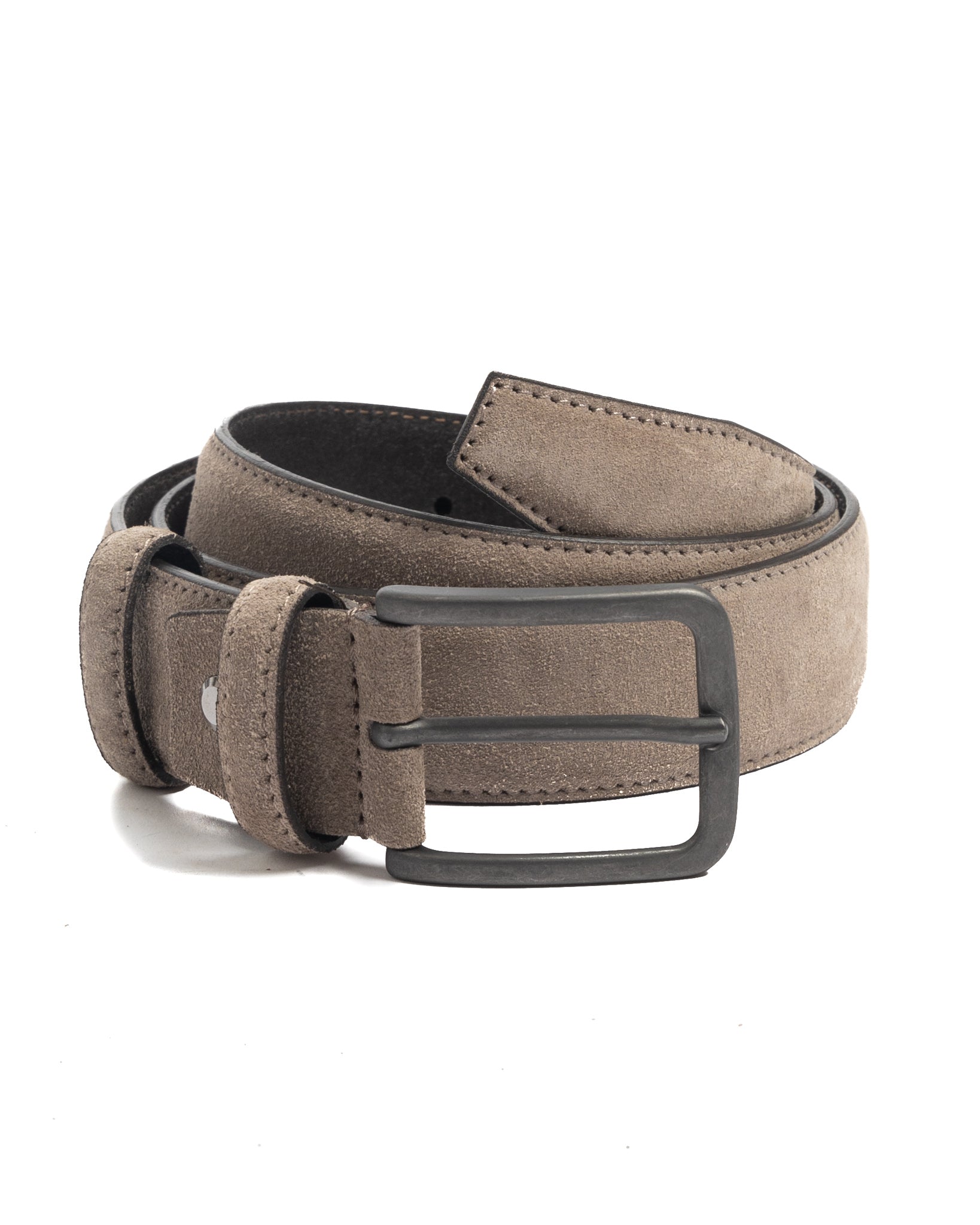 Cortona - ceinture en daim gris tourterelle