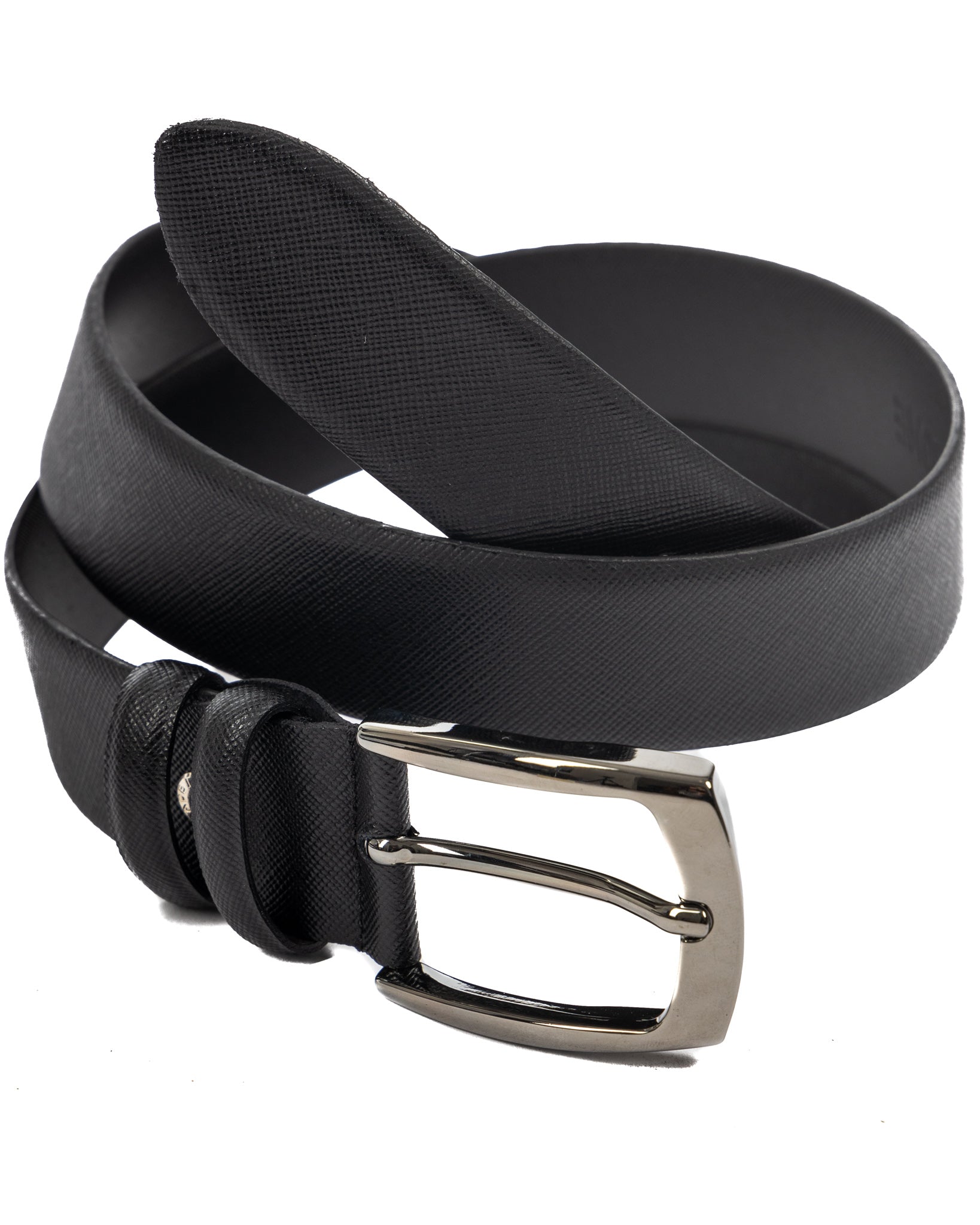 Capalbio - black saffiano leather belt