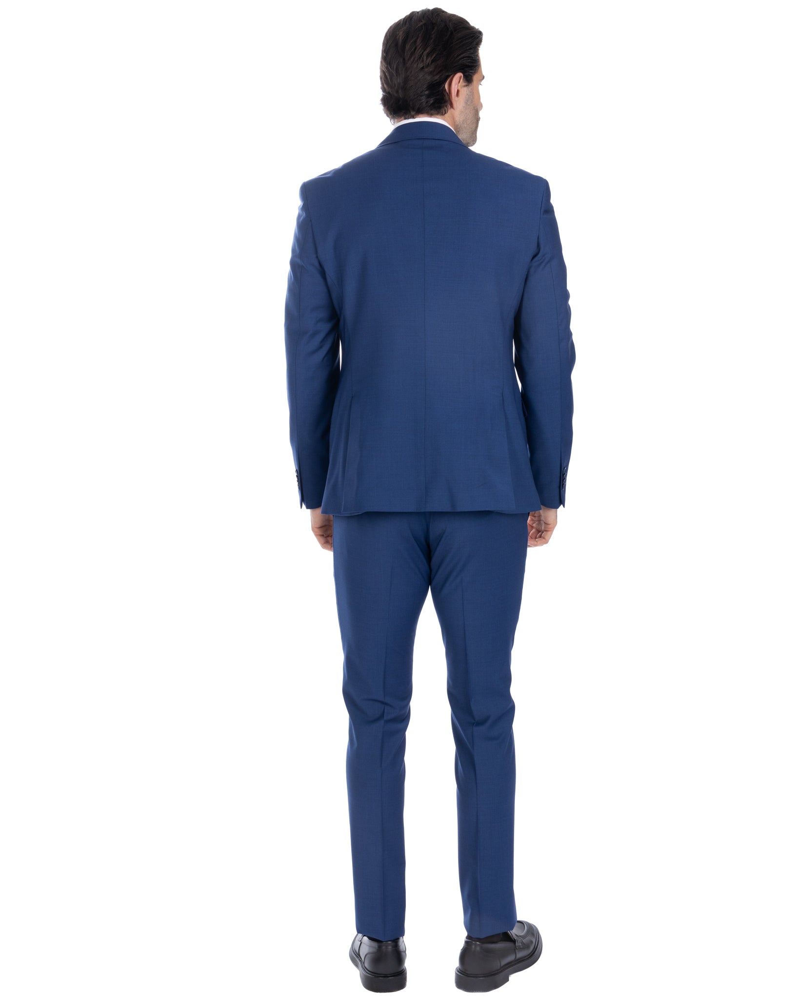 New york - cornflower blue wool single-breasted suit