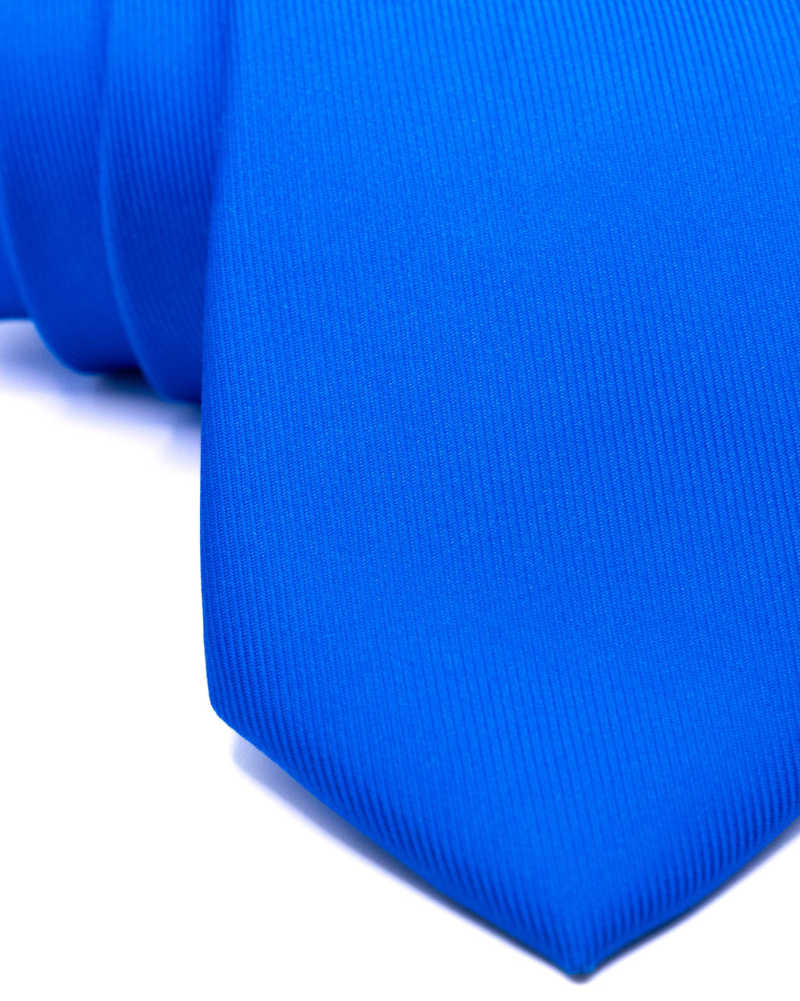 Tie - in blue woven silk
