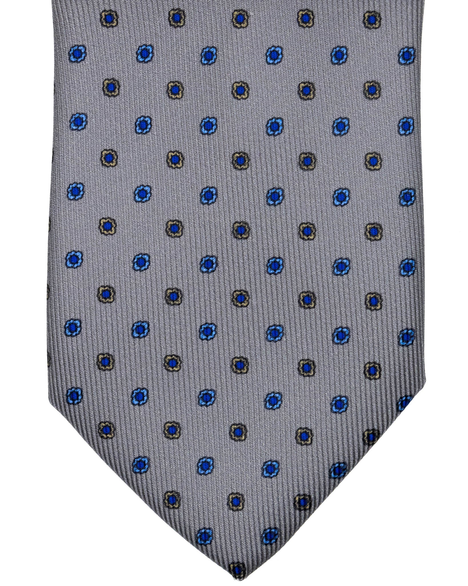 Tie - in blue woven silk