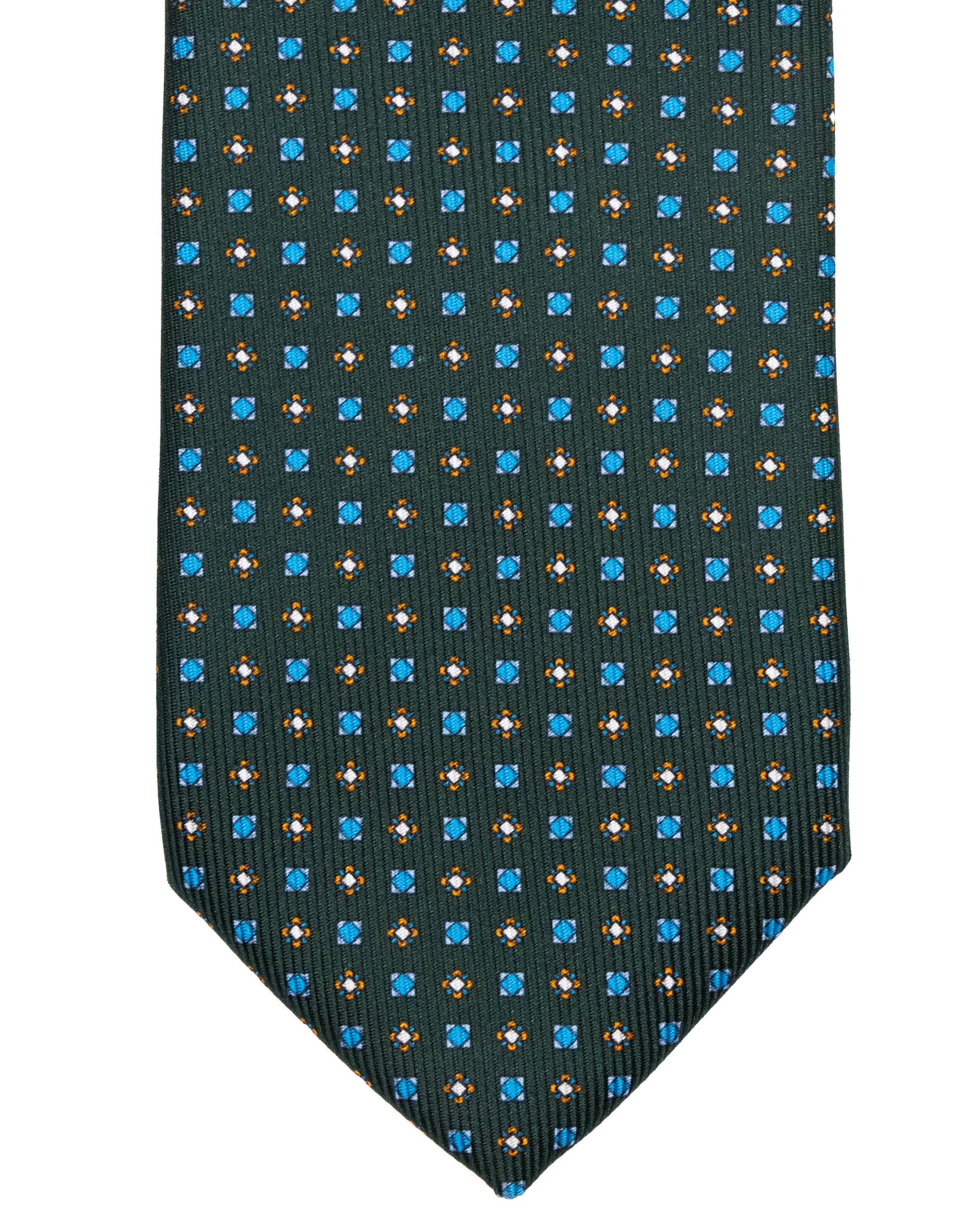 Tie - in blue woven silk