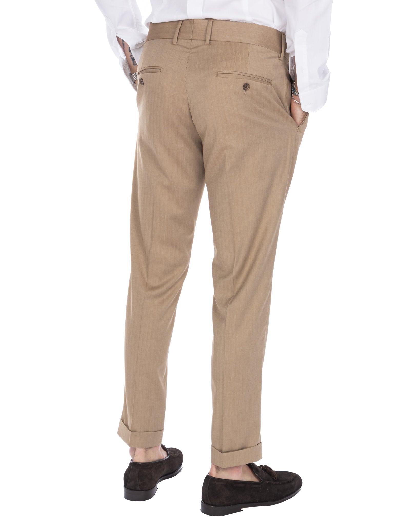 Colonia - camel solaro high-waisted trousers