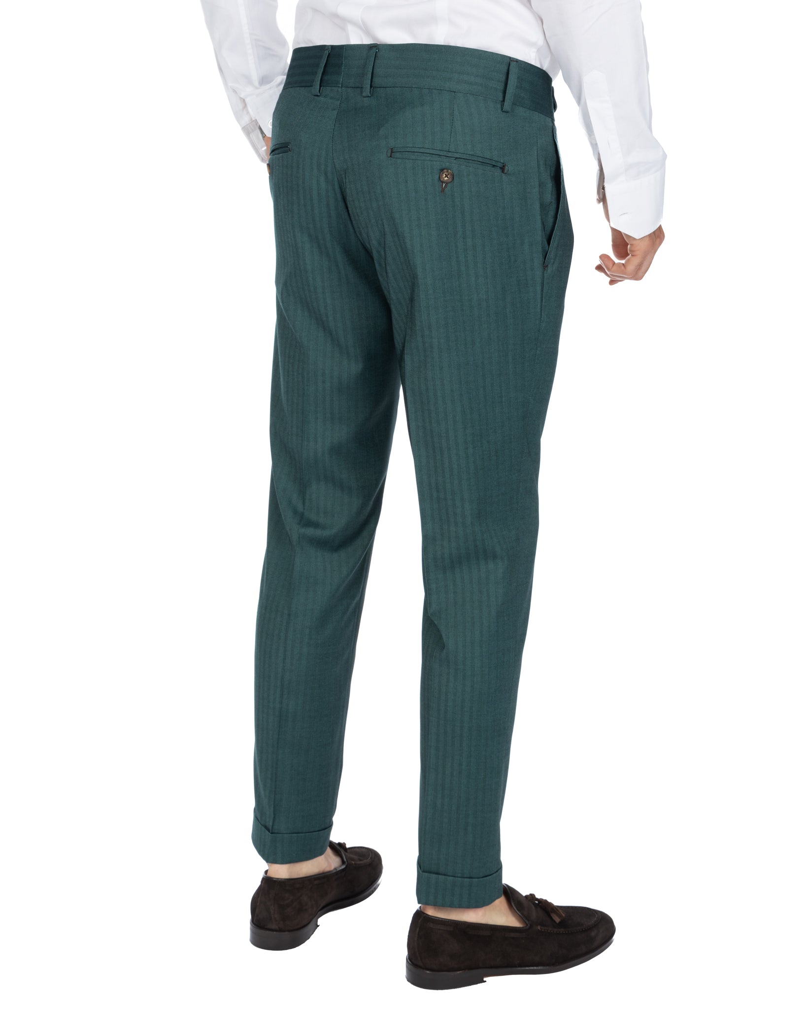 Colonia - pantalon taille haute solaro vert