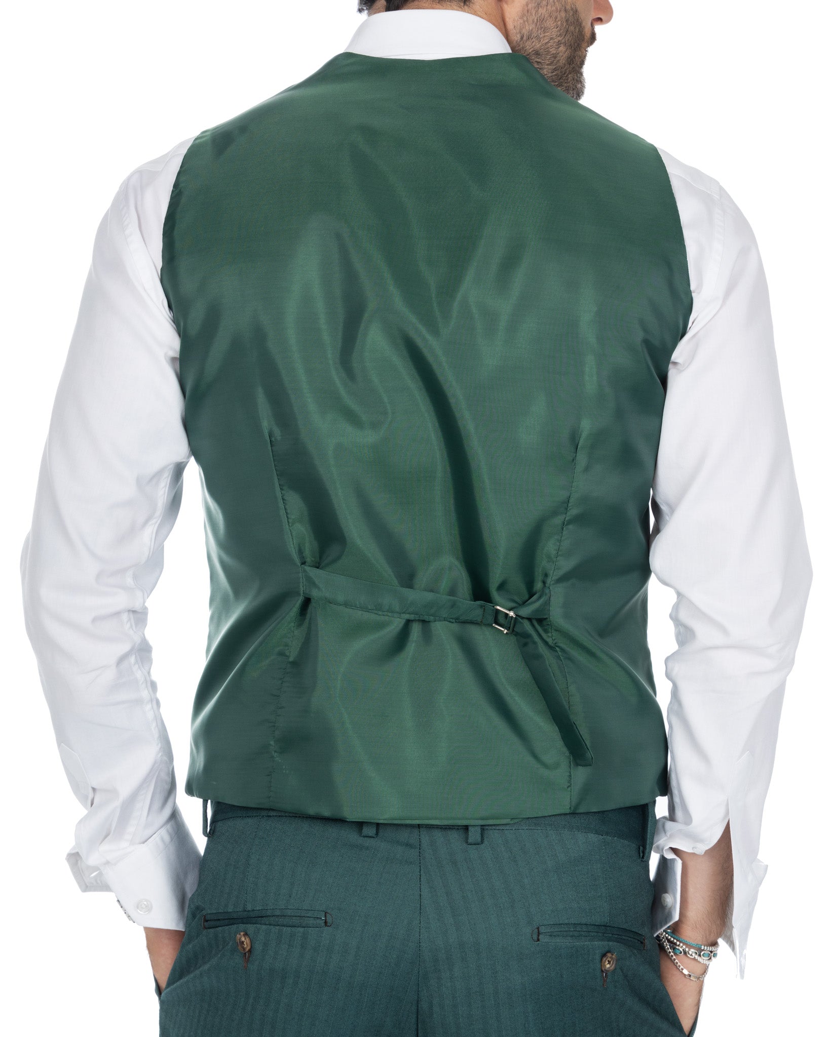 Lione - gilet monopetto solaro verde