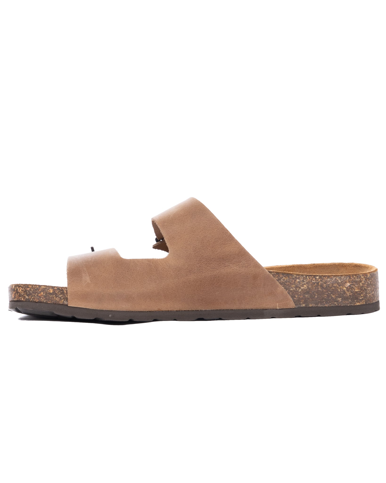 Omar - camel washed leather slippers