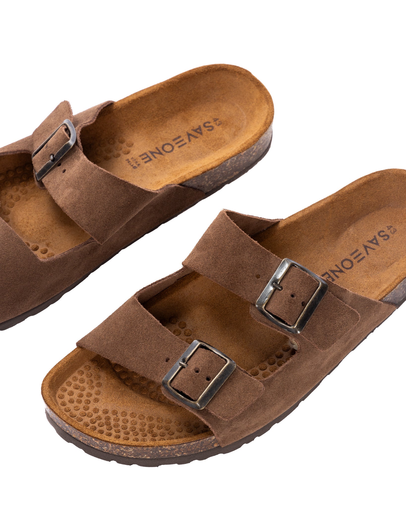 Lapo - chaussons en daim marron foncé