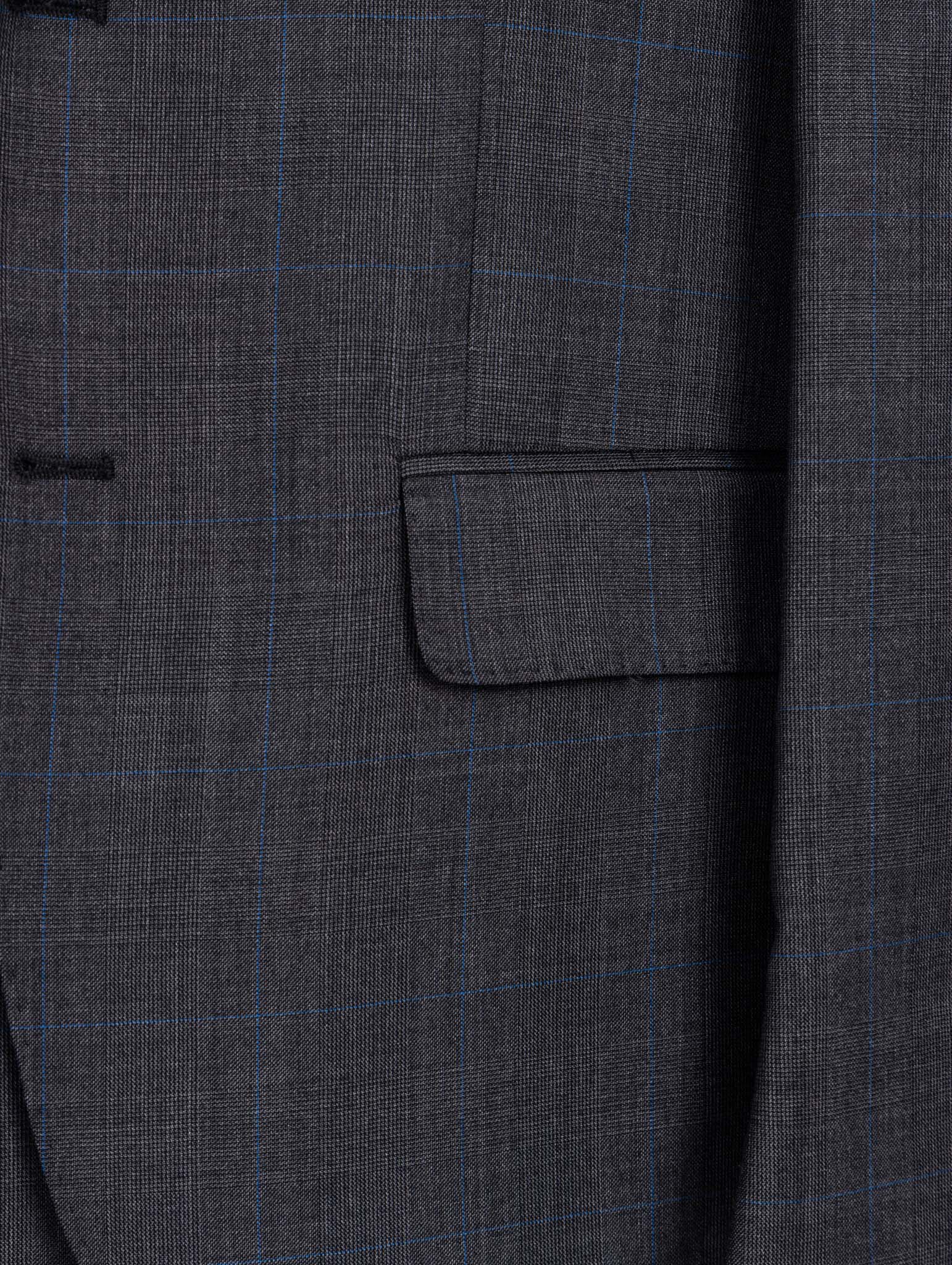 Single-breasted gray square suit - Reda