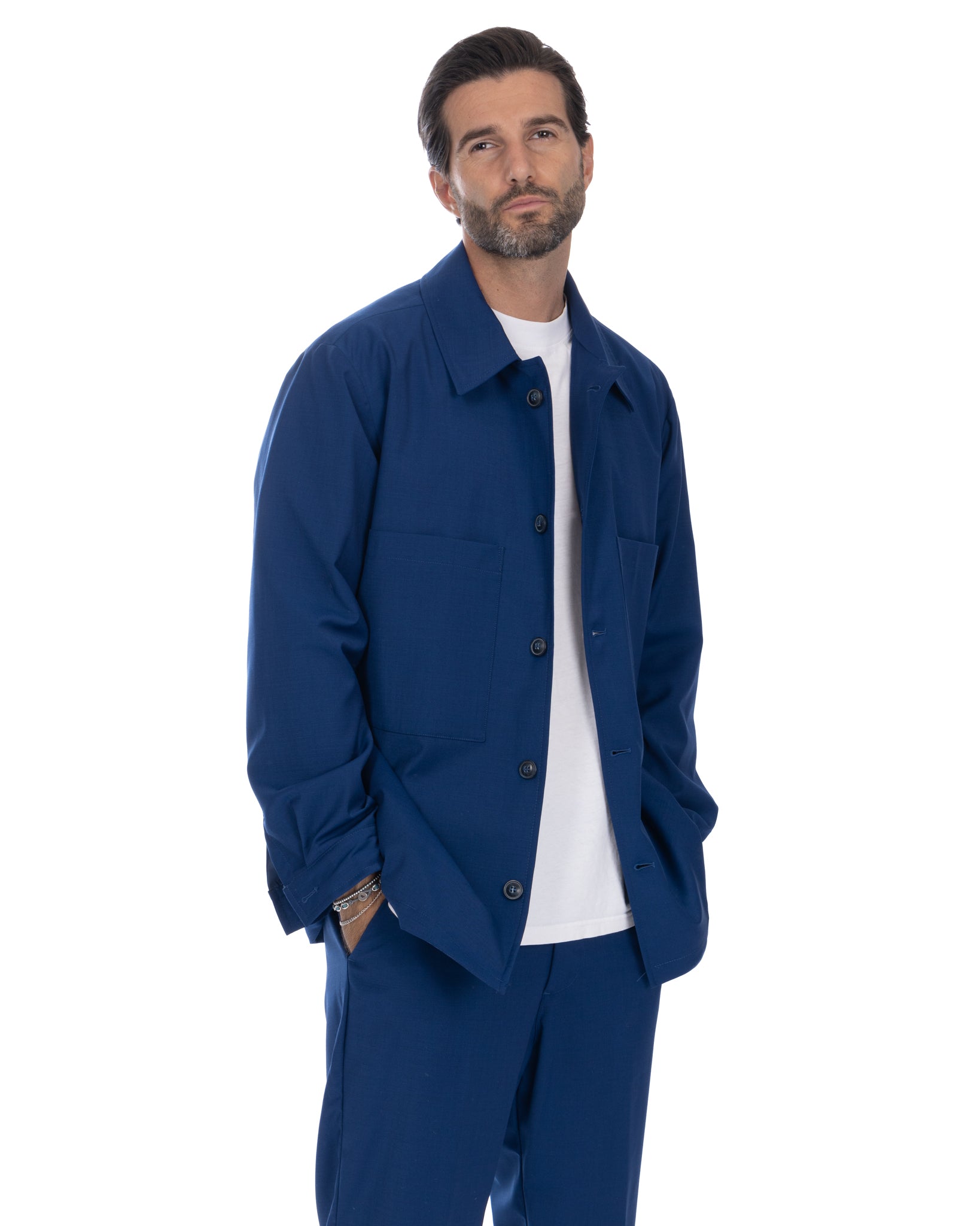 Donald - oversized blue blend jacket