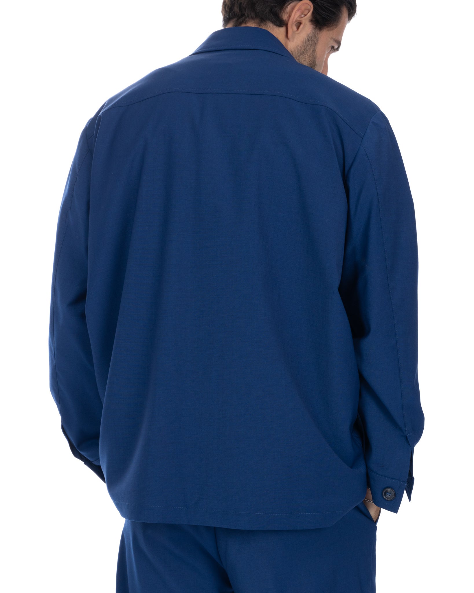 Donald - oversized blue blend jacket