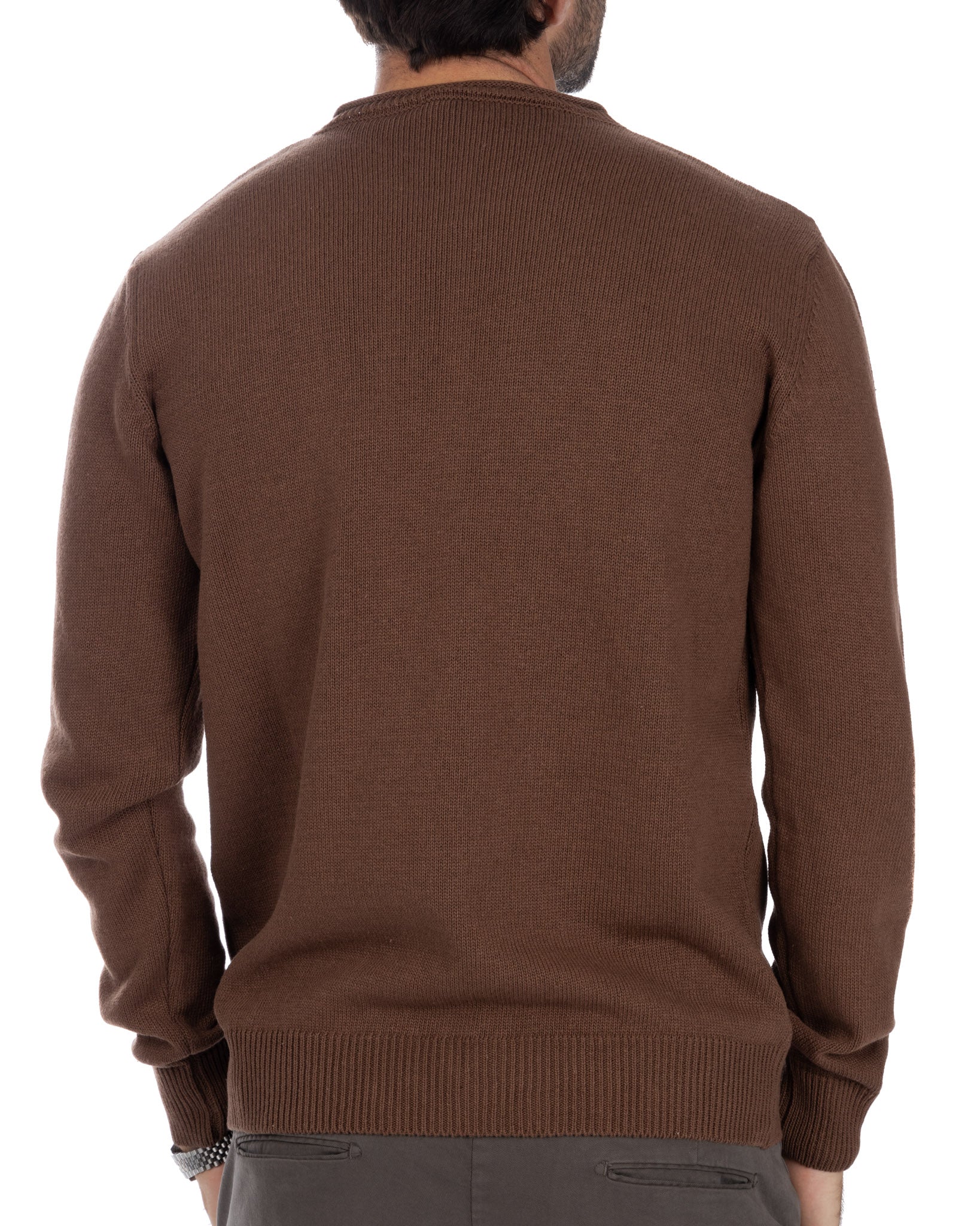 Adak - pull col rond camel