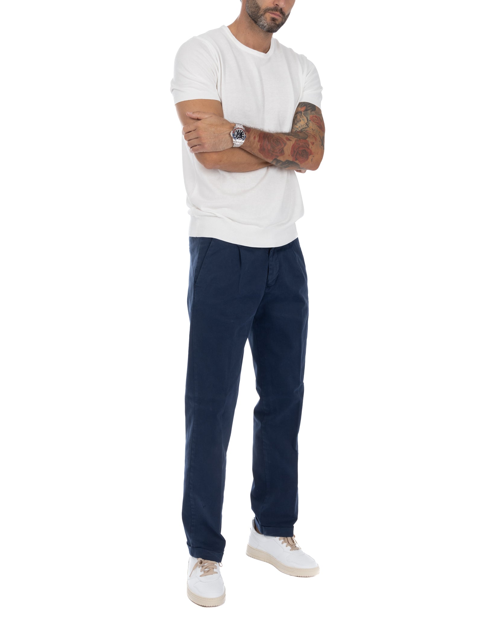 Sean - pantalon en denim bull bleu bleuet