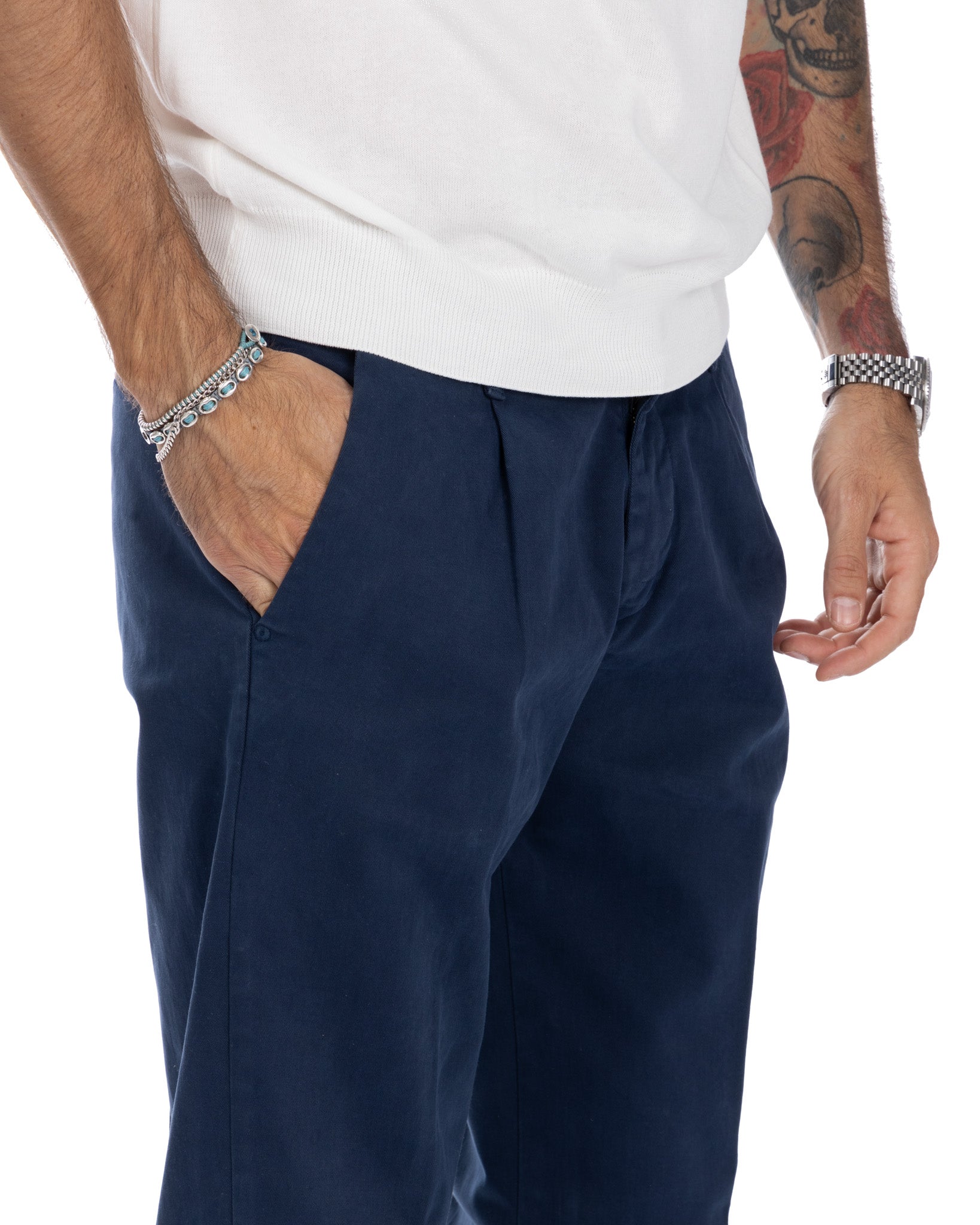 Sean - cornflower blue bull denim trousers