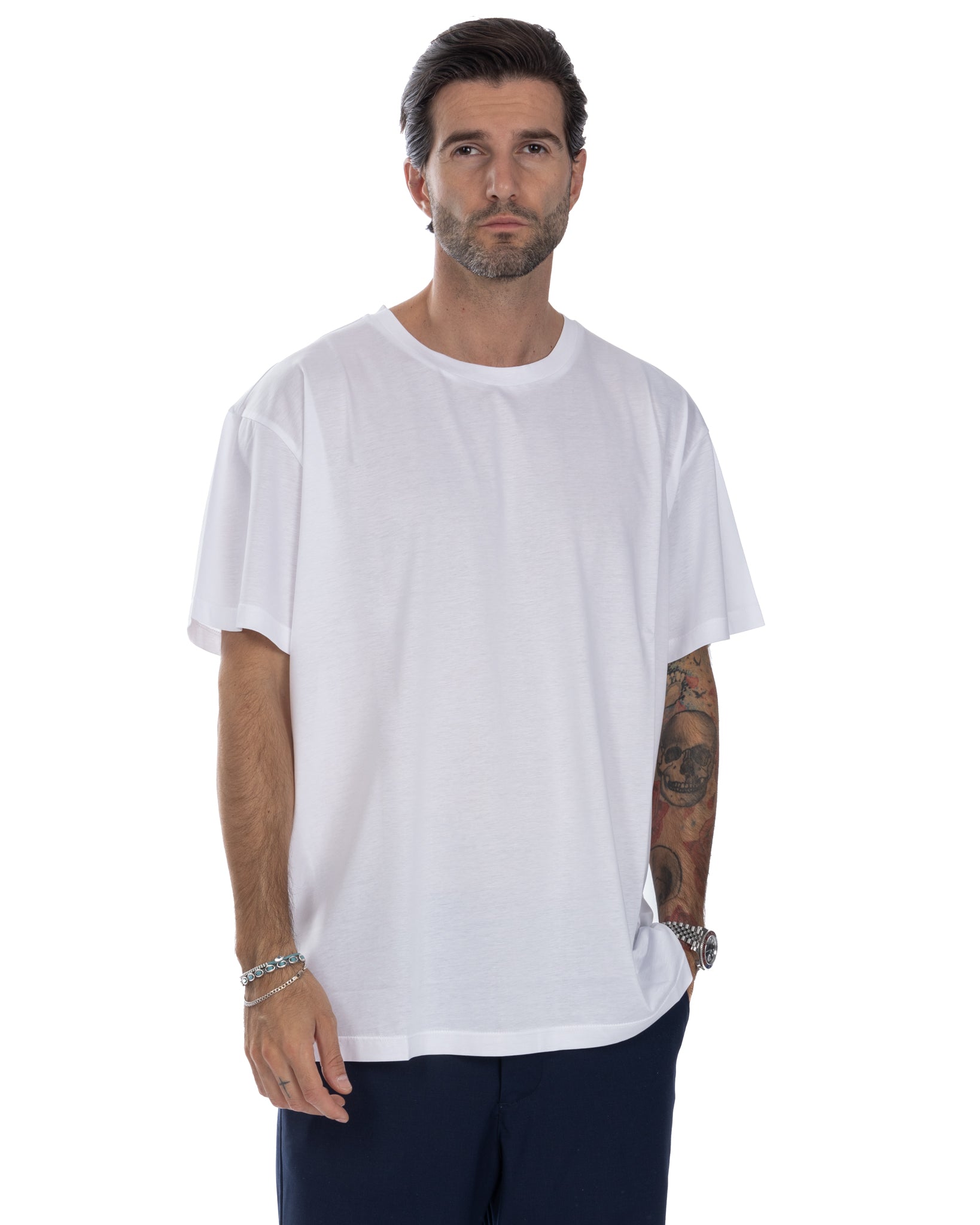 Owen - t-shirt bianca oversize