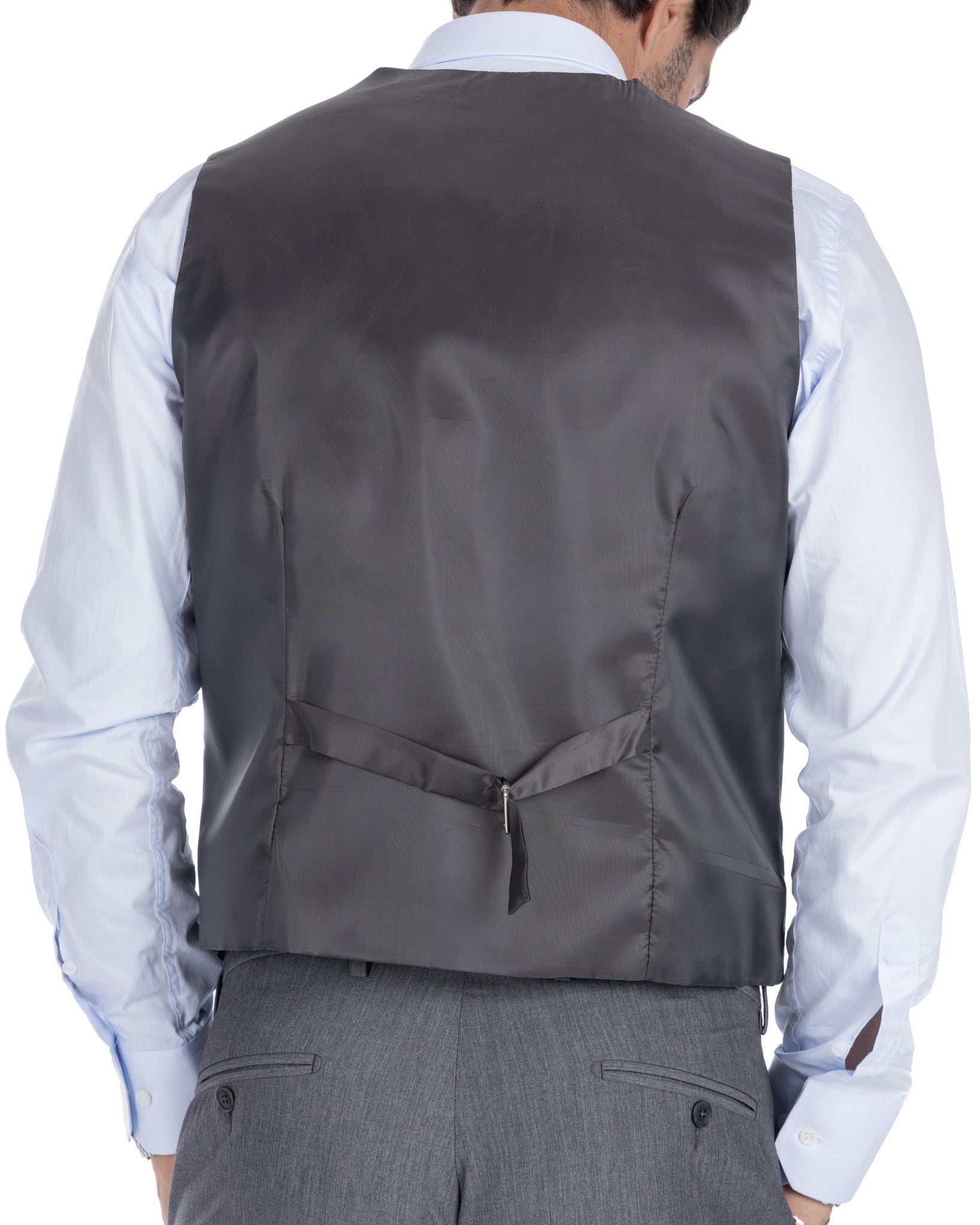 Dresden - gray single-breasted waistcoat