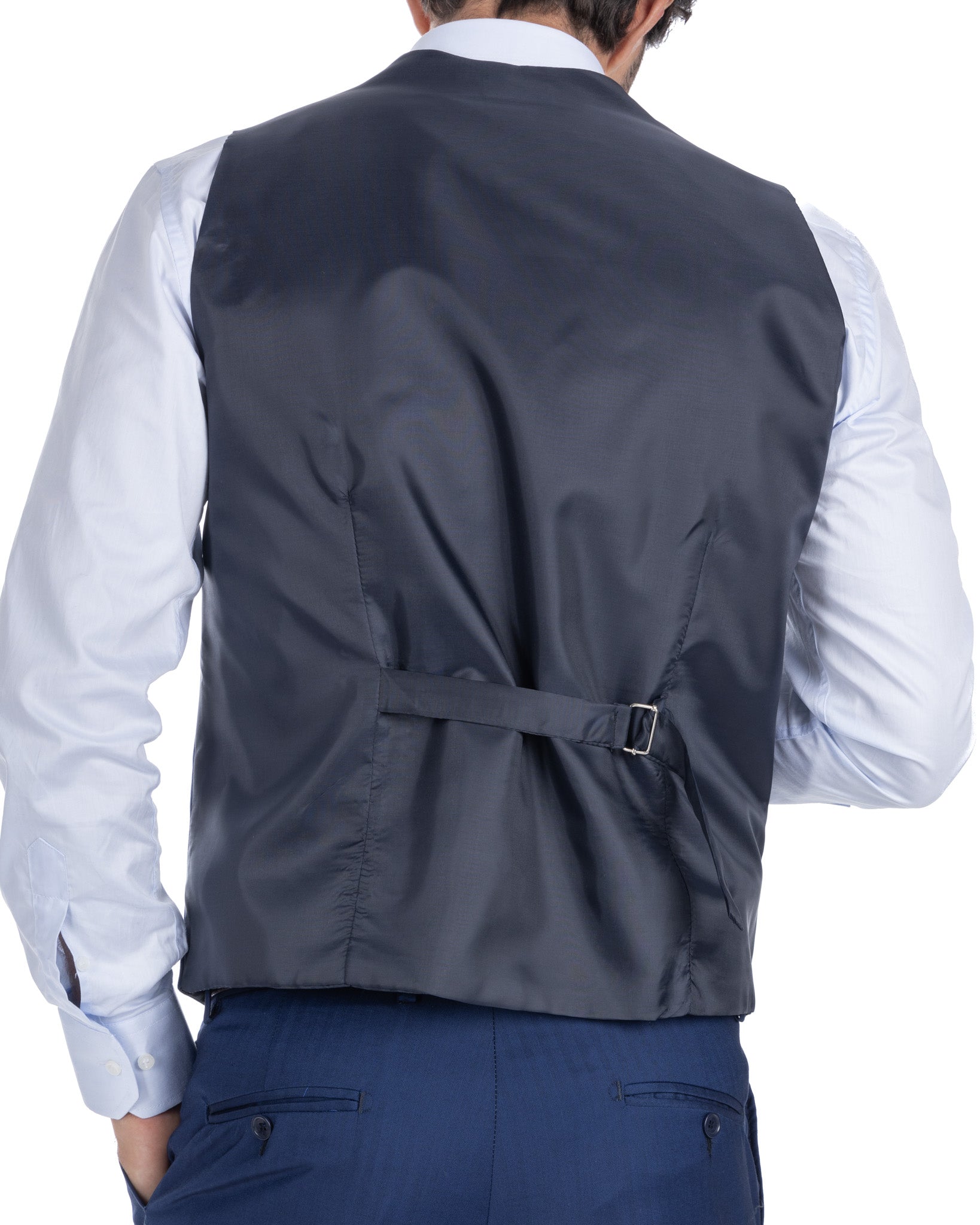 Lyon - gilet simple boutonnage solaro bleu