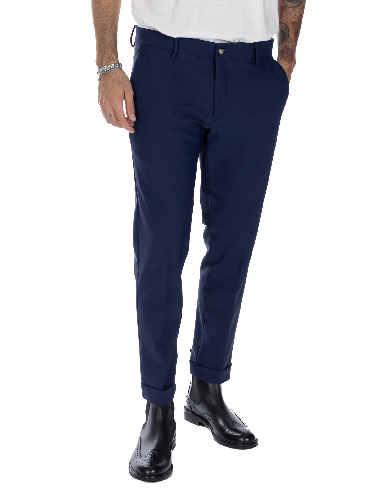 Olten - blue technical trousers