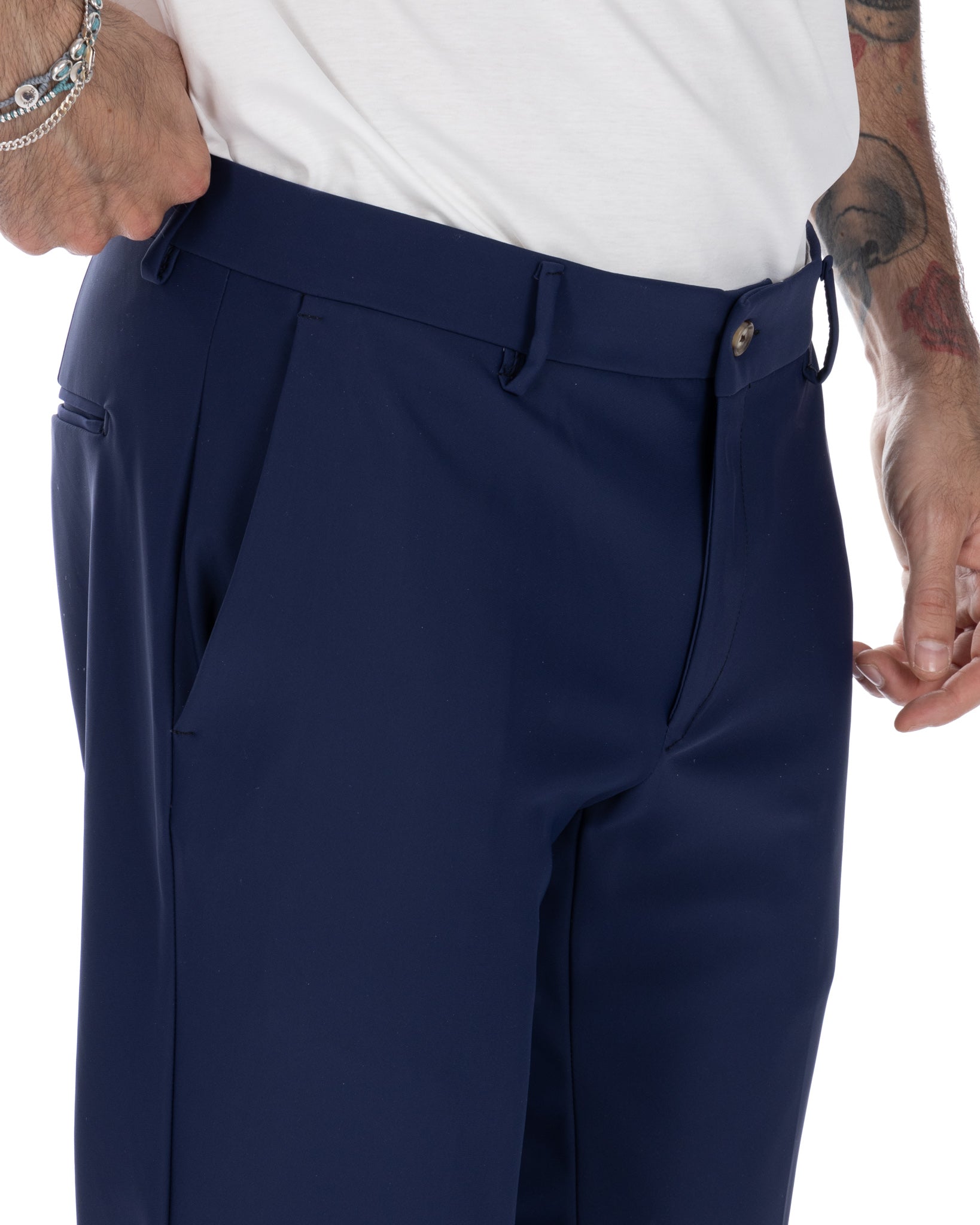 Olten - blue technical trousers