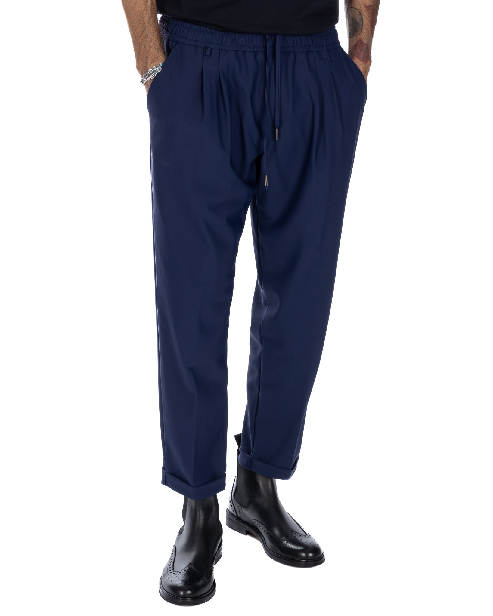 Steve - blue technical trousers