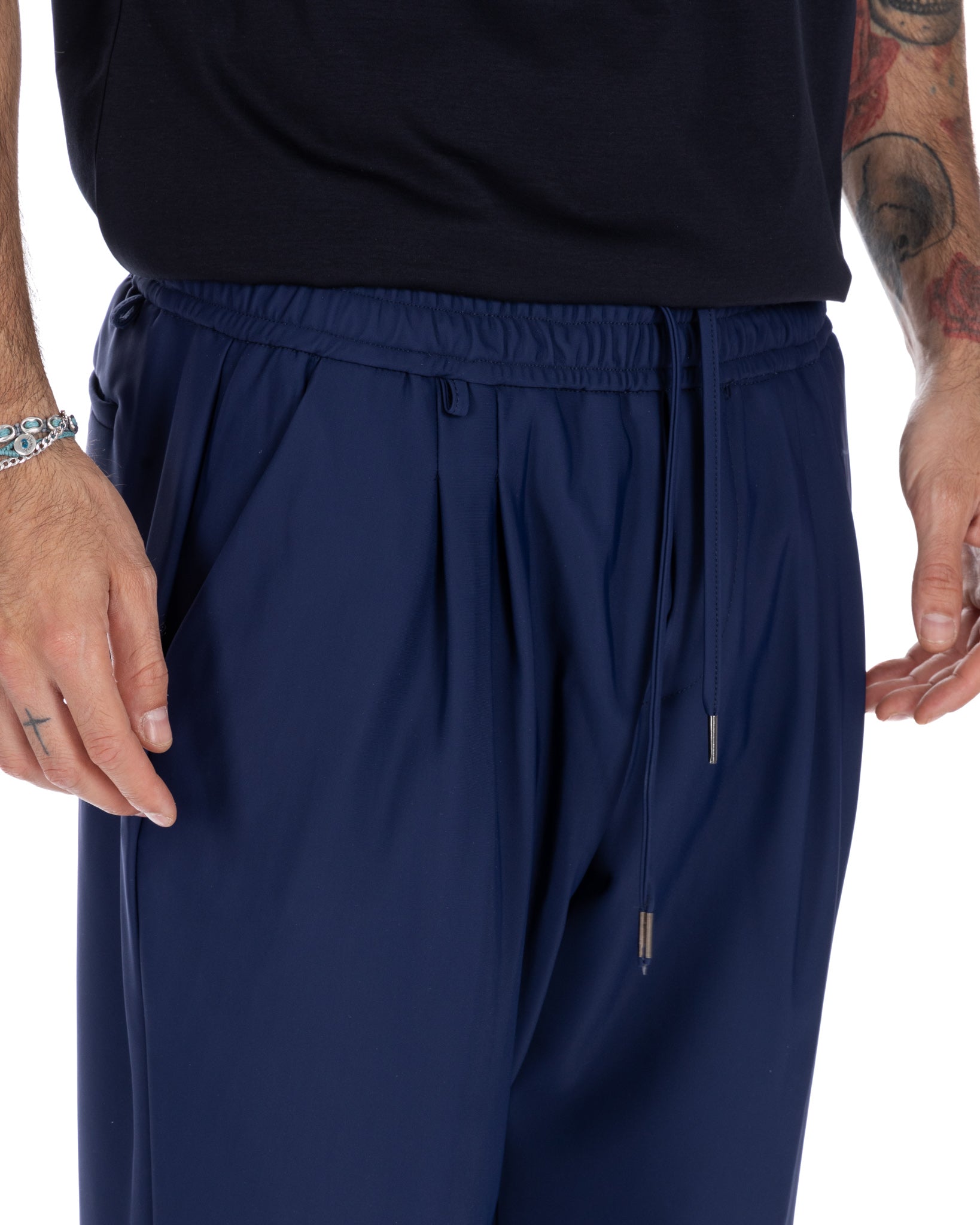 Steve - blue technical trousers