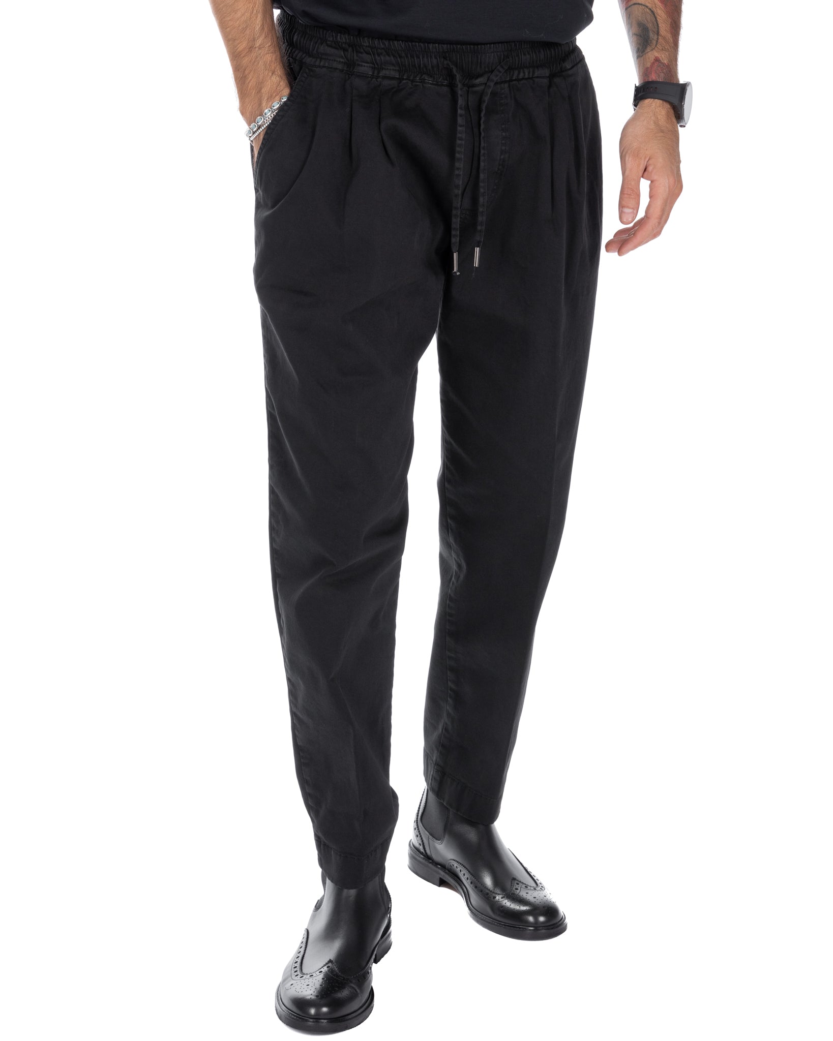 Axel - pantalaccio in cotone nero