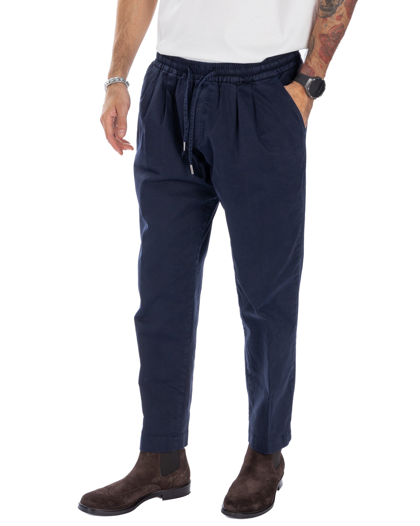 Axel - pantalaccio in cotone blu