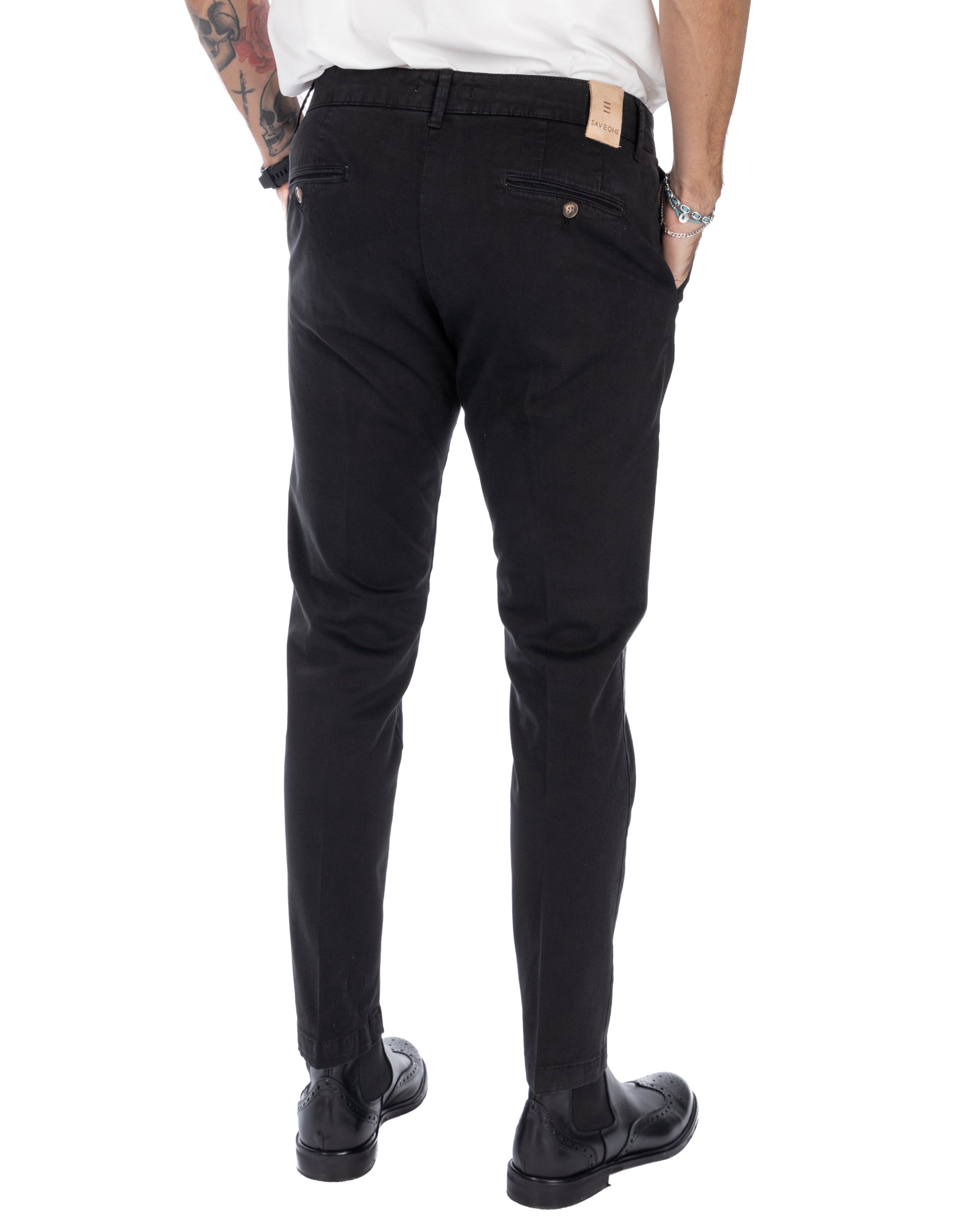 Paul - Black basic trousers