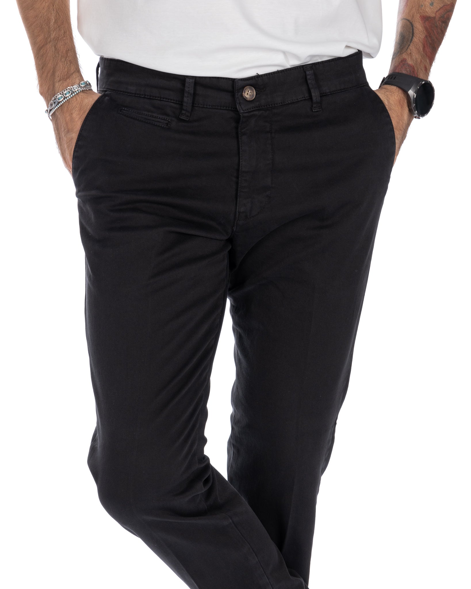 Paul - Pantalon basique noir