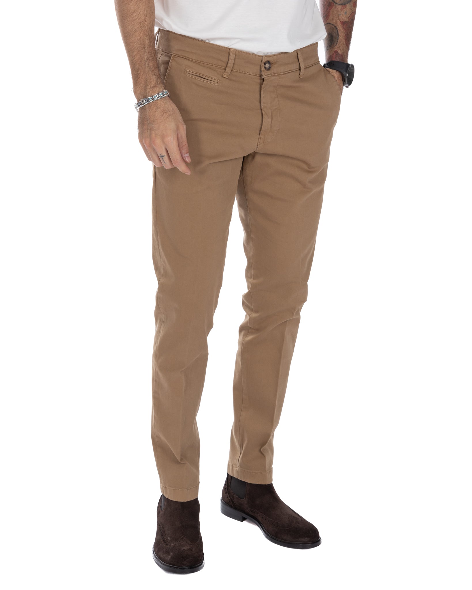 Paul - Basic camel trousers 