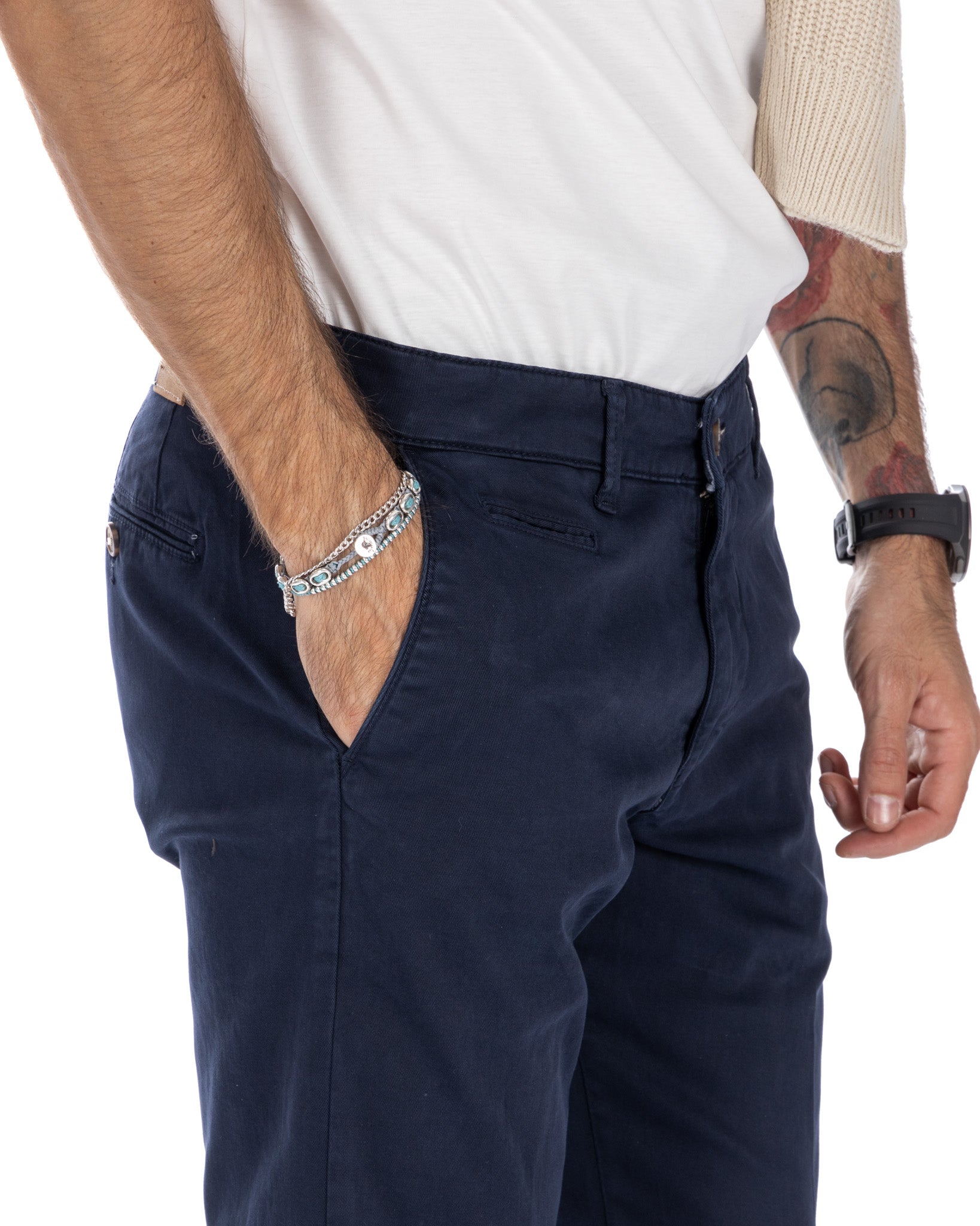 Paul - Pantalone basic blu