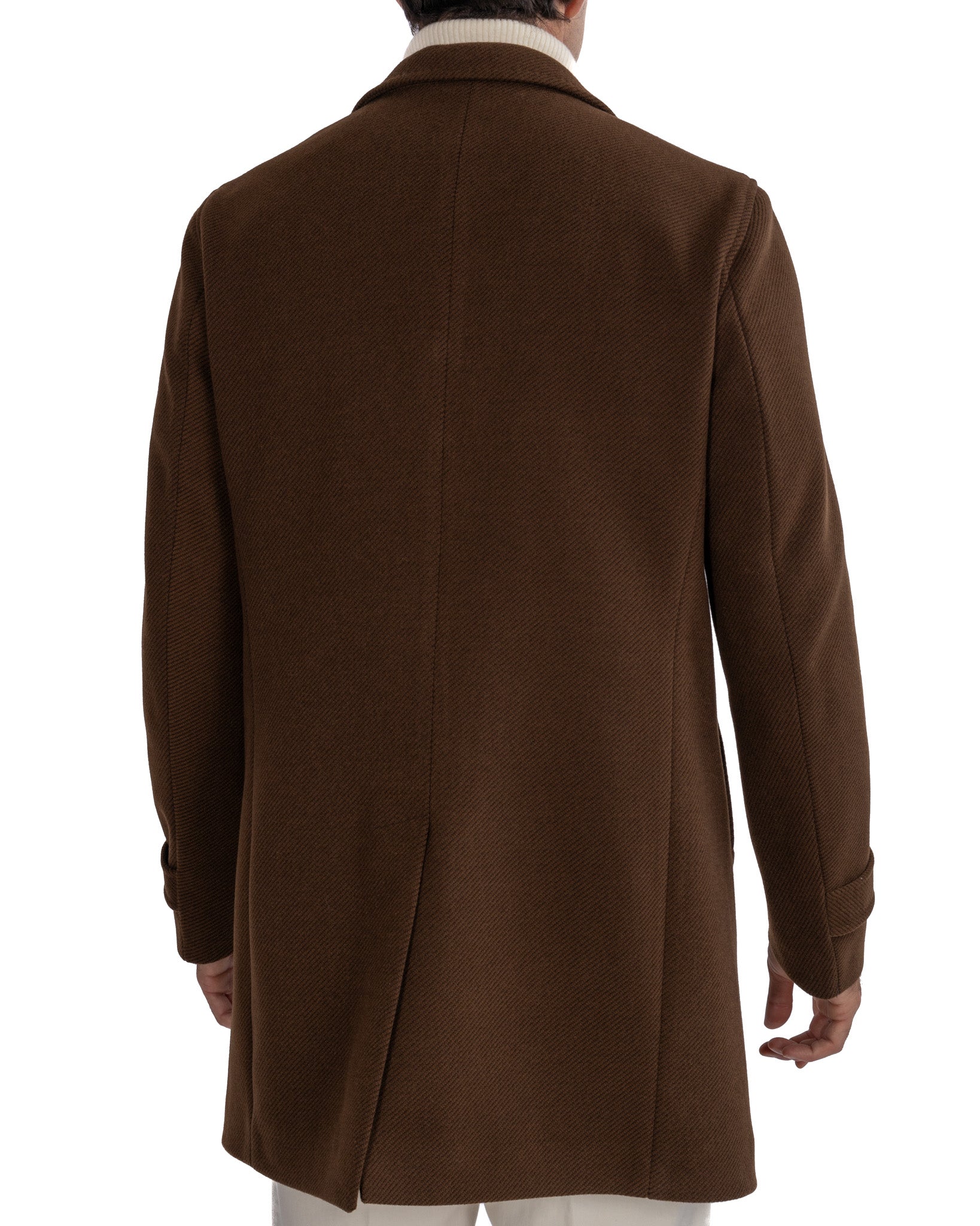 Louis - dark brown single-breasted coat