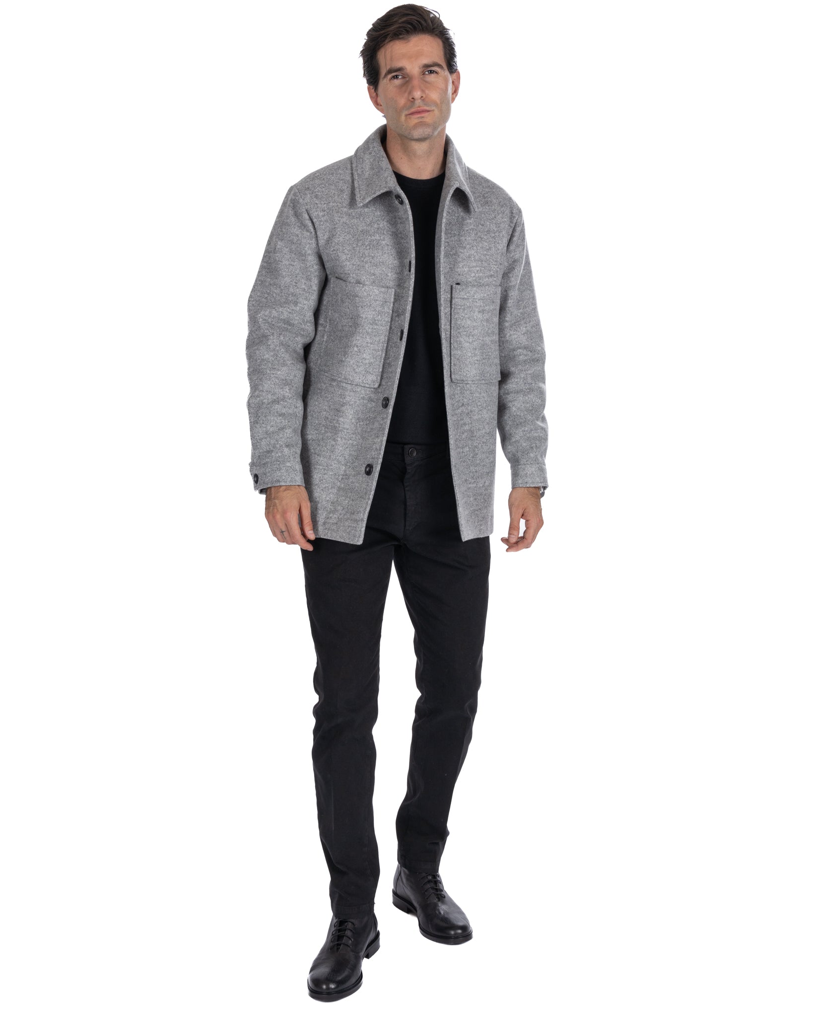 Gervais - gray oversized jacket