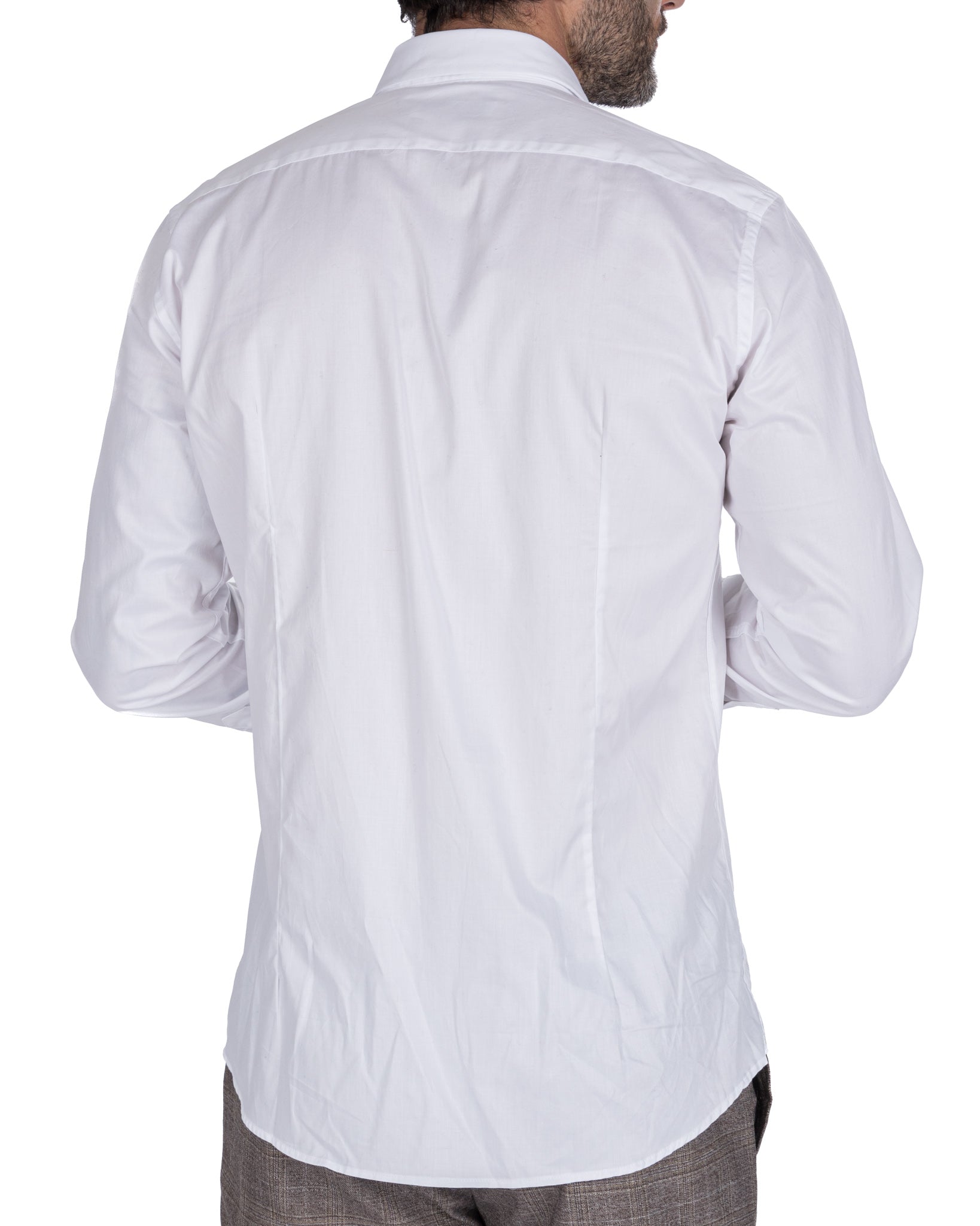 Camicia - slim fit bianca twill