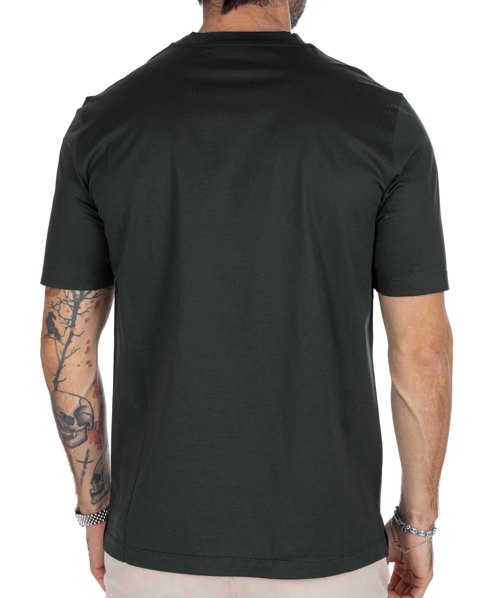 Stirling - t-shirt militare in filo di scozia