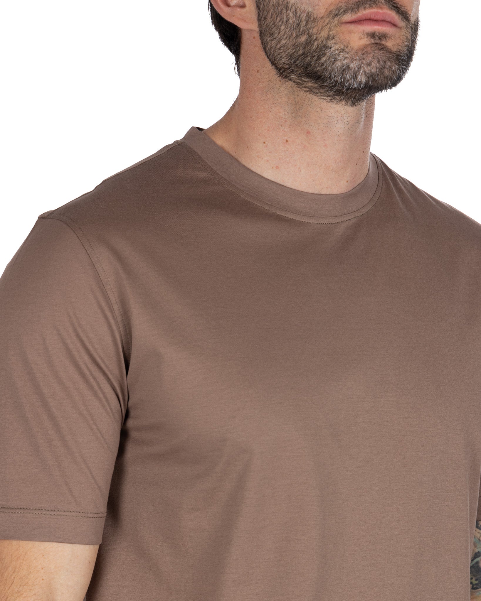 Stirling - t-shirt fango in filo di scozia