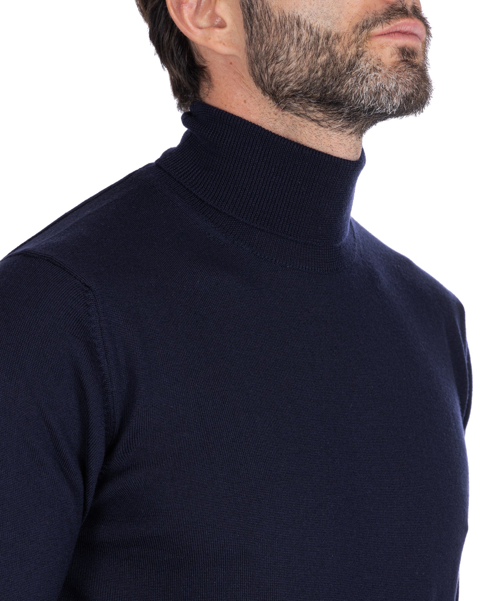 Vietri - blue merino wool turtleneck