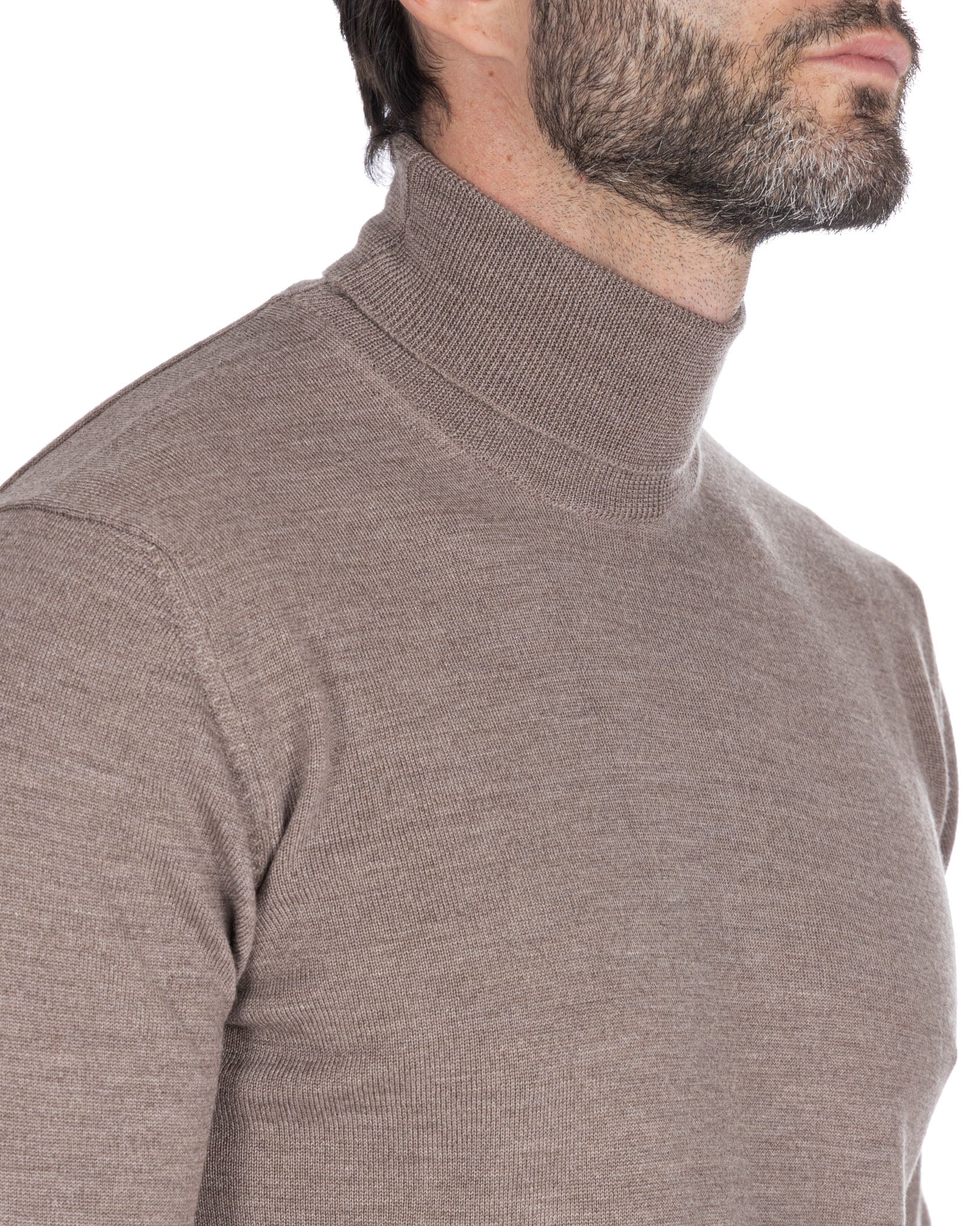 Vietri - beige merino wool turtleneck