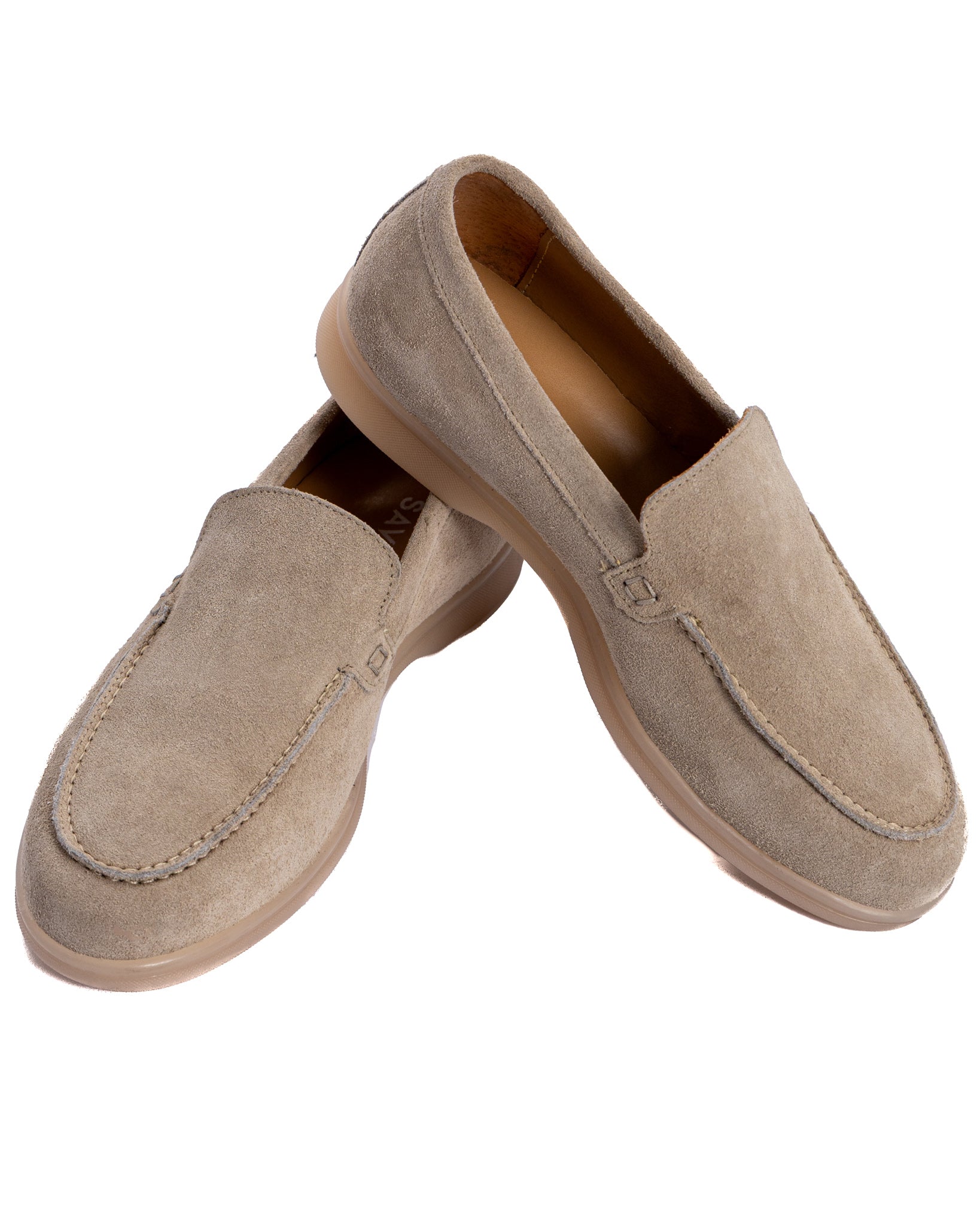Valeri - mocassino scamosciato beige