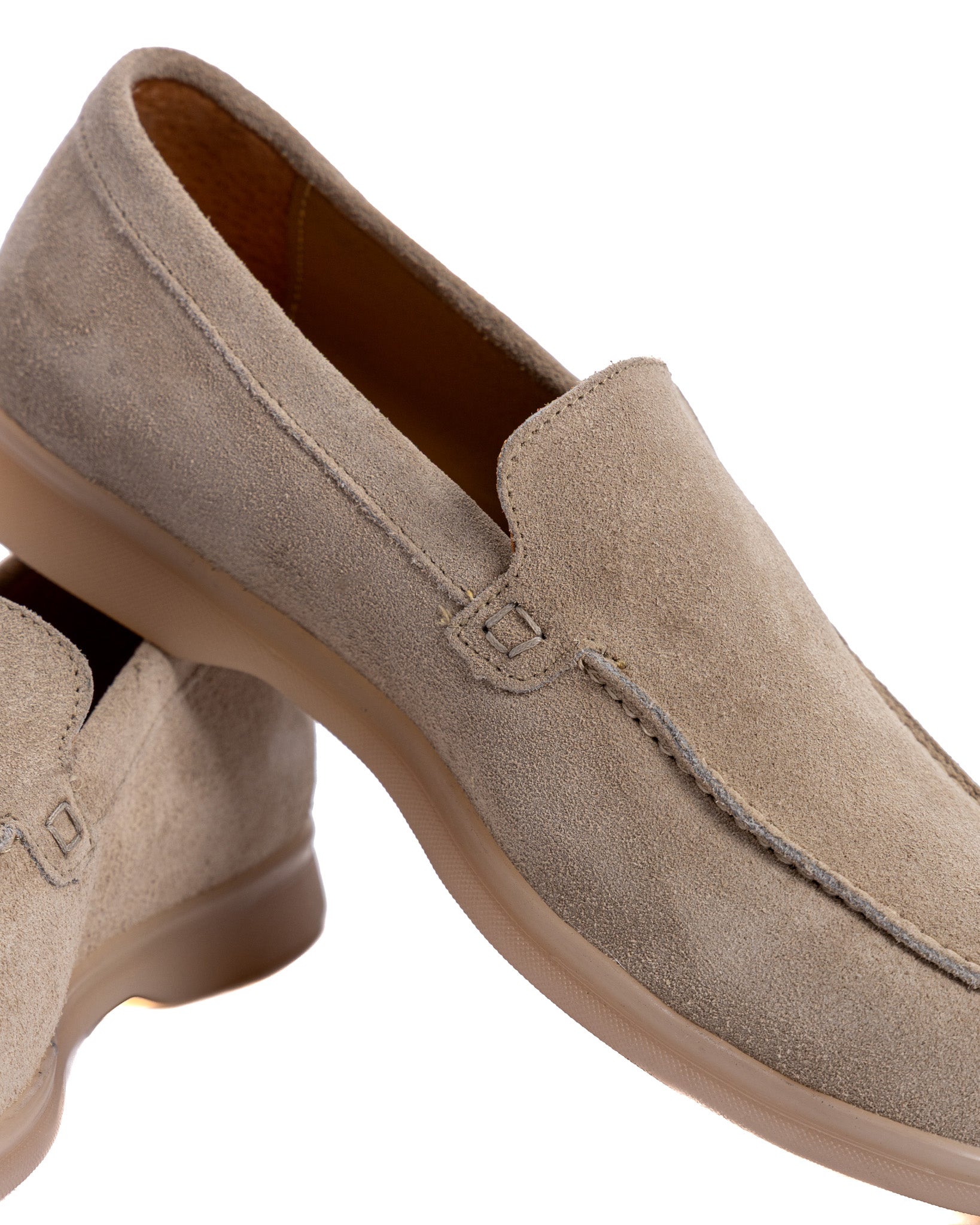 Valeri - mocassino scamosciato beige