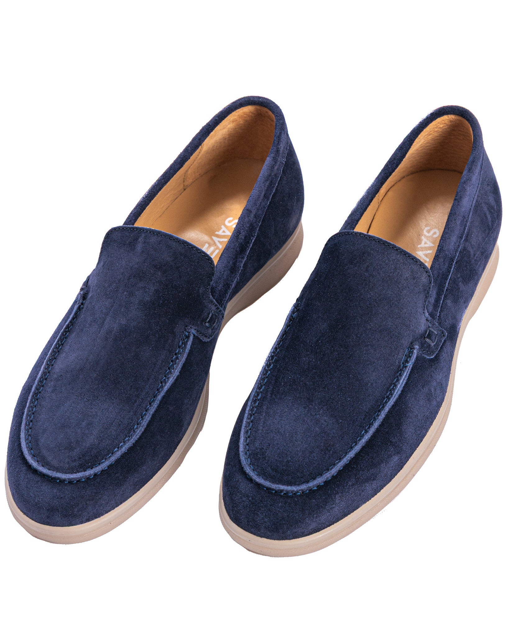 Valeri - mocassino scamosciato blu