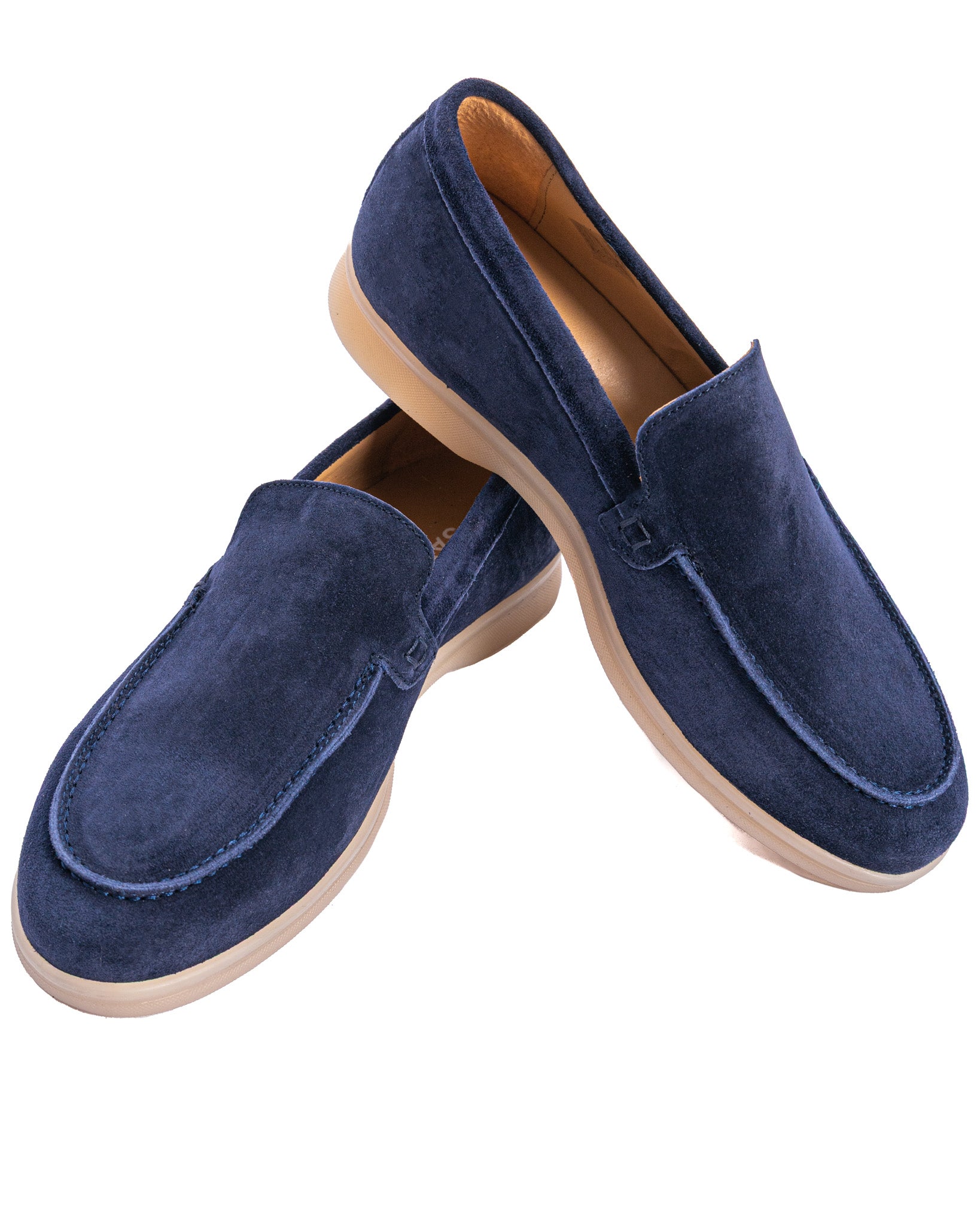 Valeri - mocassino scamosciato blu